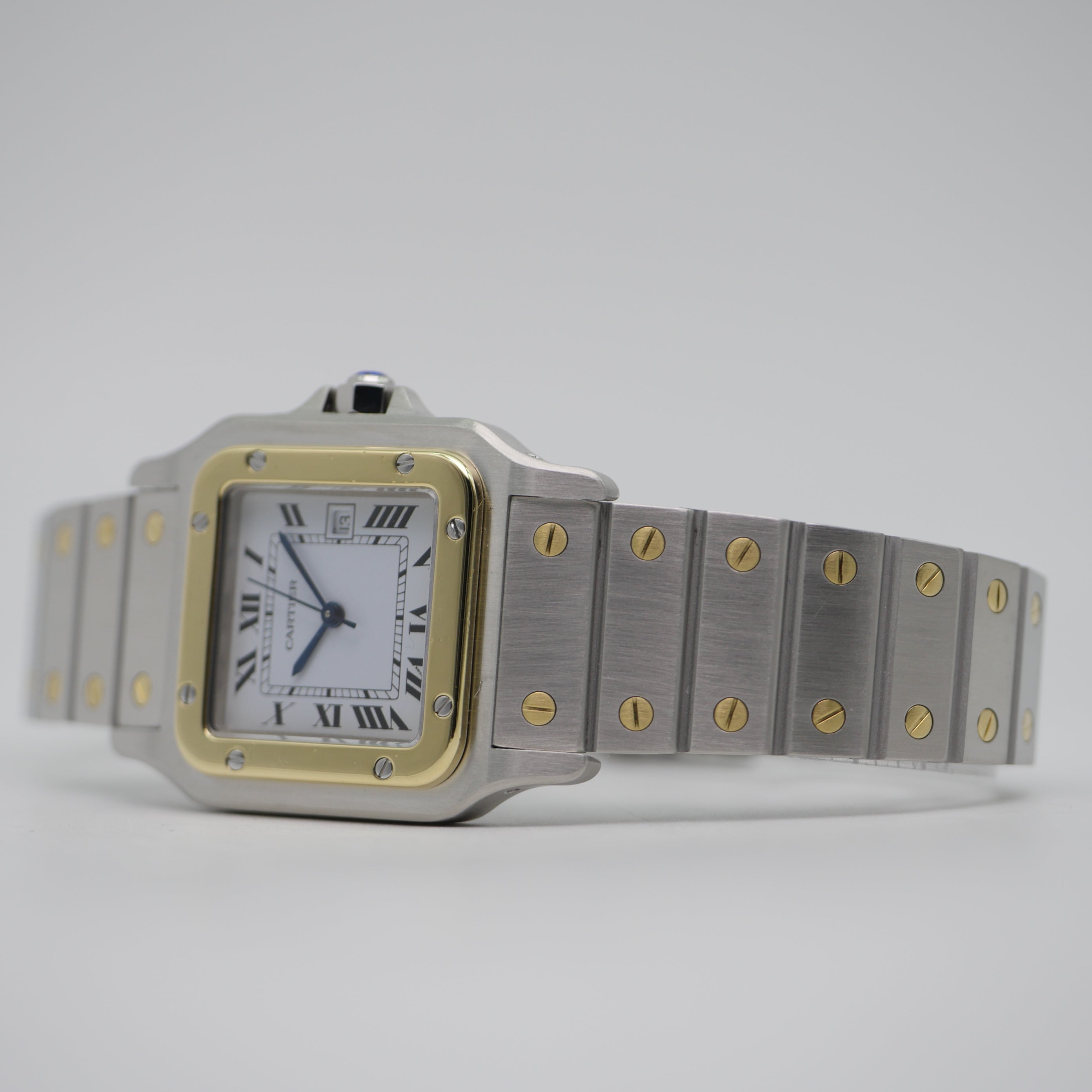 Cartier Santos Carrée Stahl / Gelbgold 2961