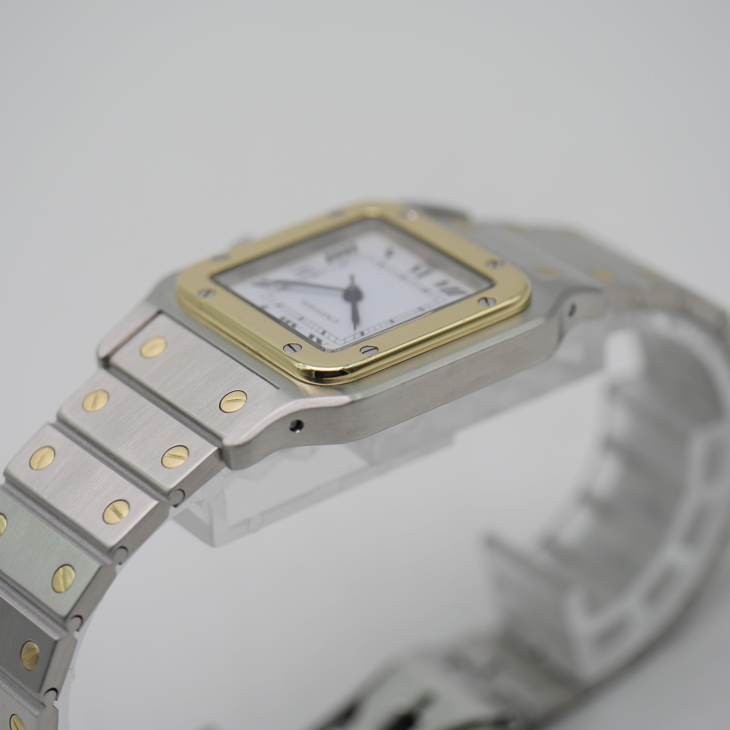 Cartier Santos Carrée Stahl / Gelbgold 2961