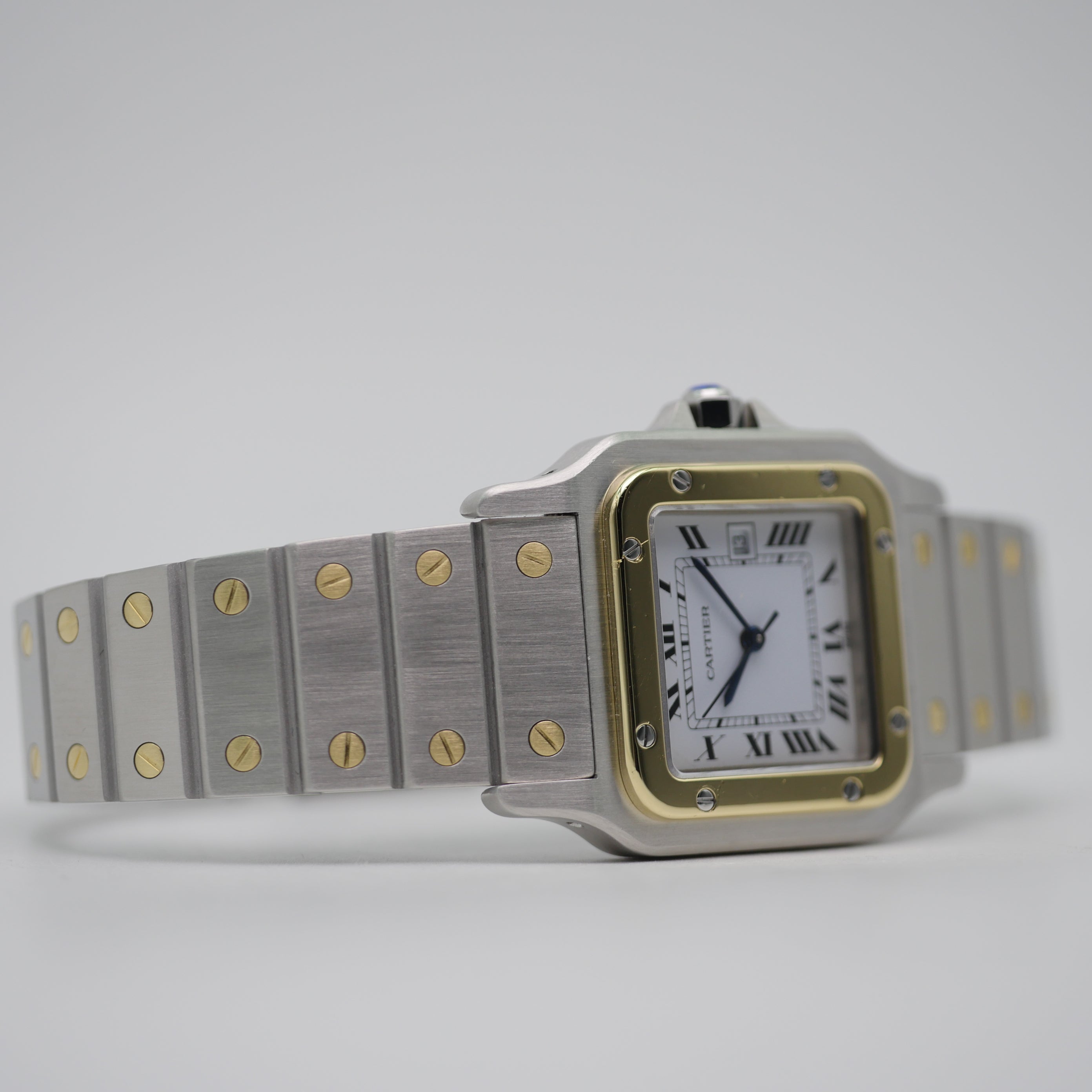 Cartier Santos Carrée Stahl / Gelbgold 2961