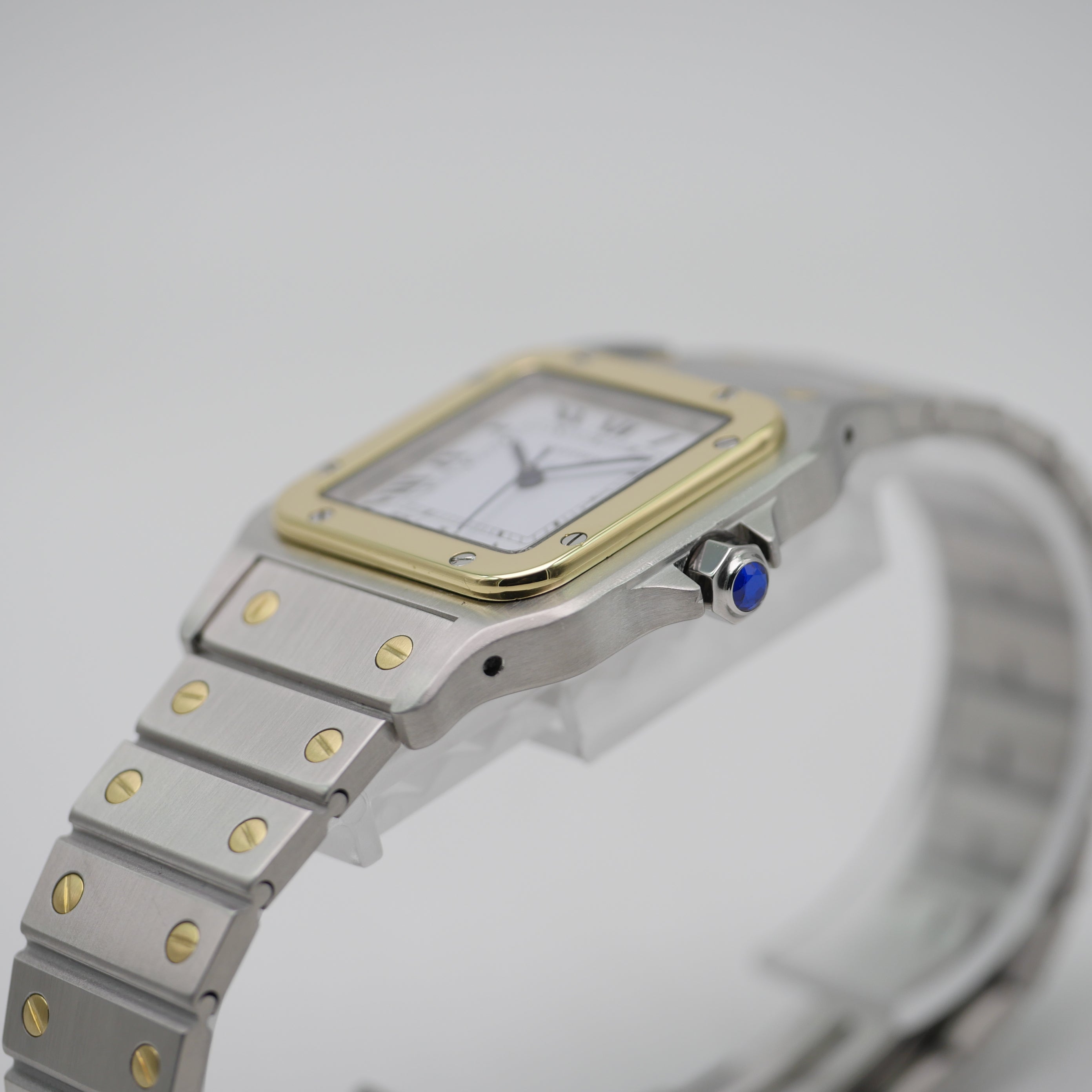 Cartier Santos Carrée Stahl / Gelbgold 2961