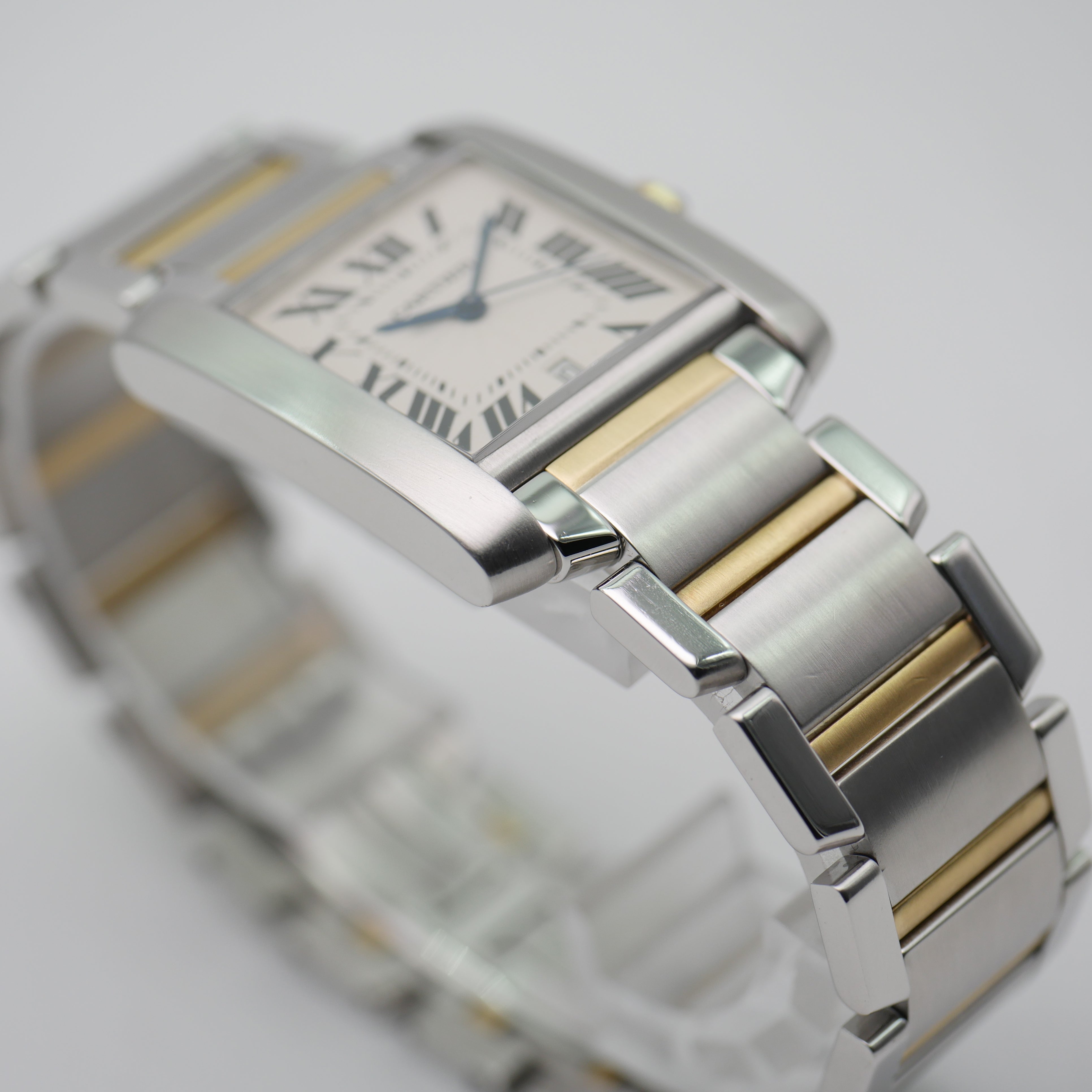 Cartier Tank Francaise Stahl / Gelbgold 2302 - 1998