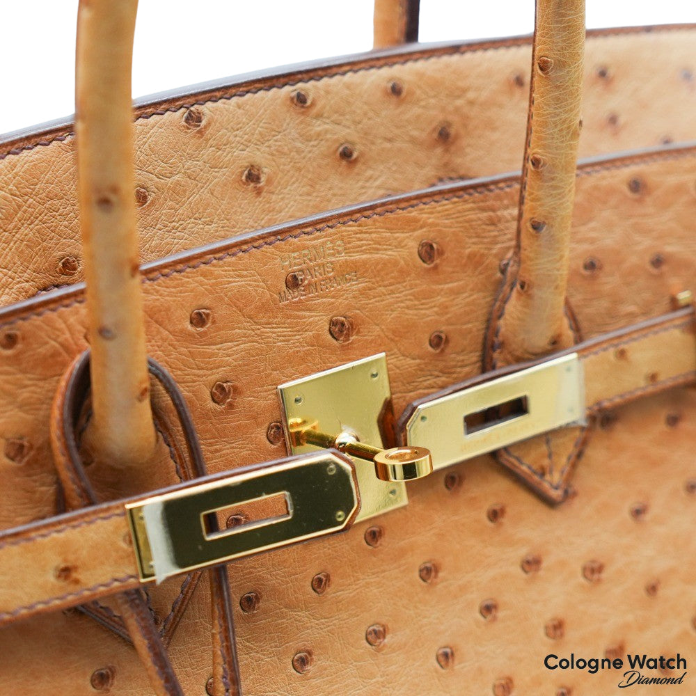 Birkin 35 linen handbag Hermès Beige in Linen - 33490141