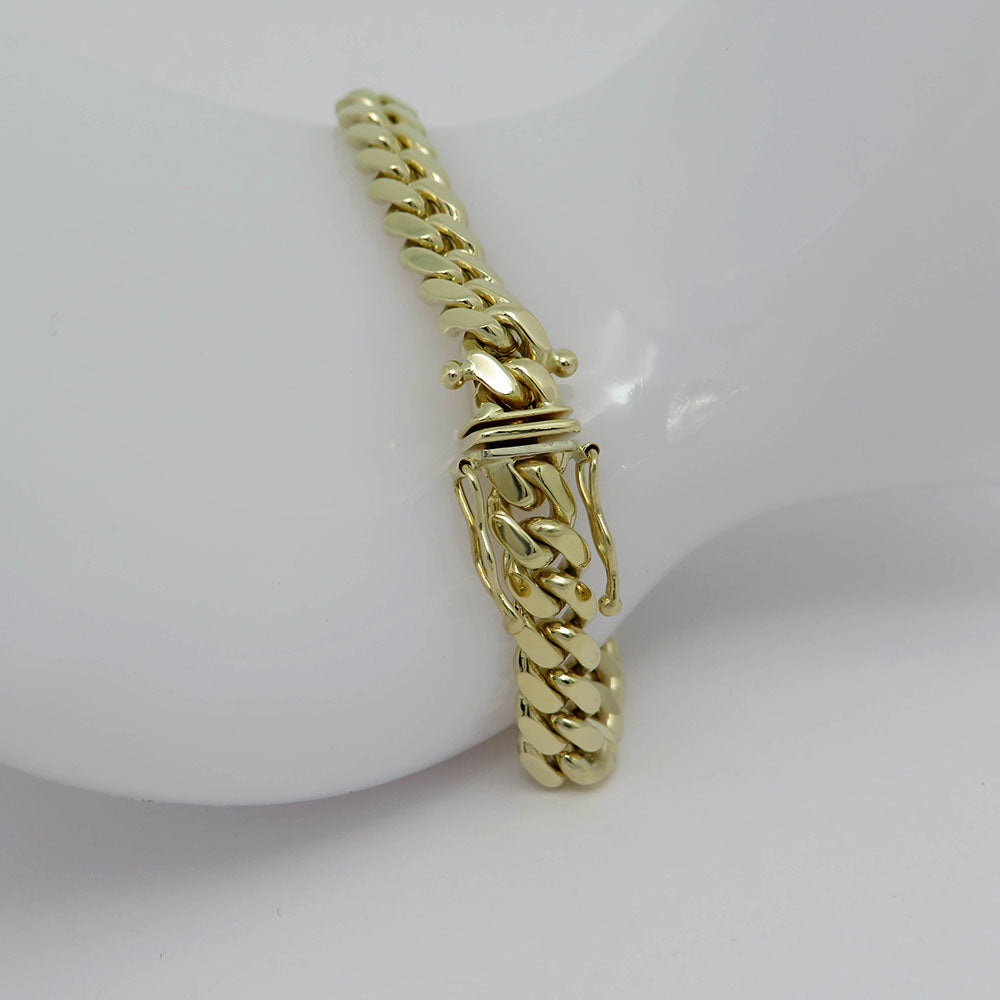 TRAXNYC bracelet armored bracelet in 416/10K Yellow Gold Solid 20,5 cm