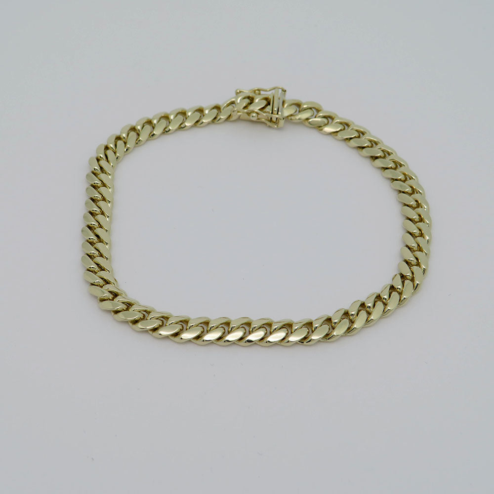 TRAXNYC bracelet armored bracelet in 416/10K Yellow Gold Solid 20,5 cm