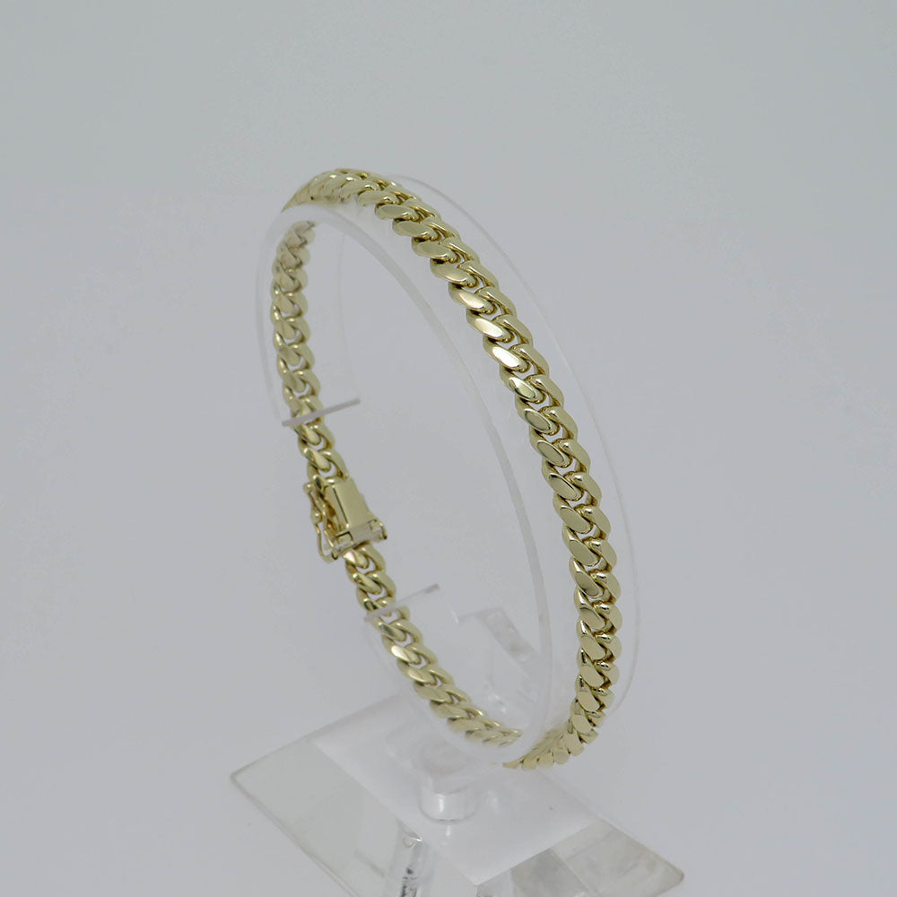 TRAXNYC bracelet armored bracelet in 416/10K Yellow Gold Solid 20,5 cm