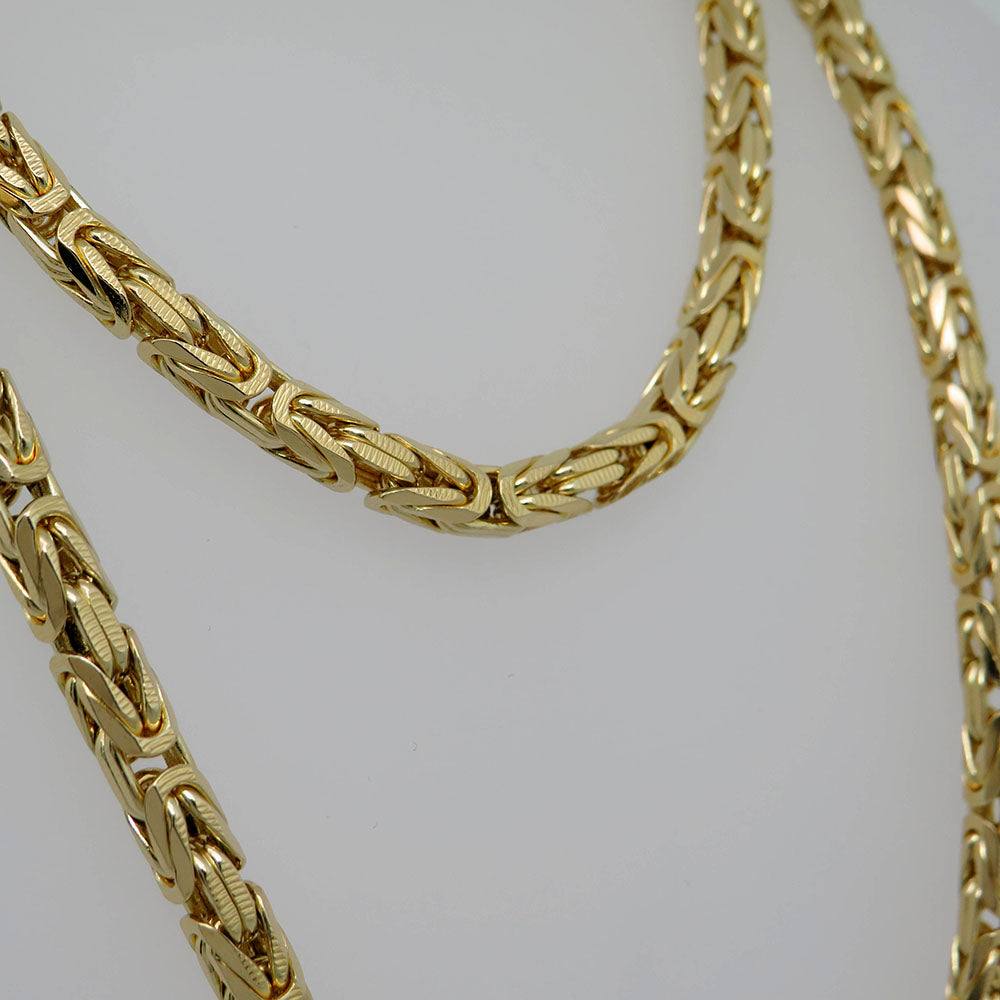 Chain Necklace King's chain in 750/18K Yellow Gold Length 72 cm / Solid