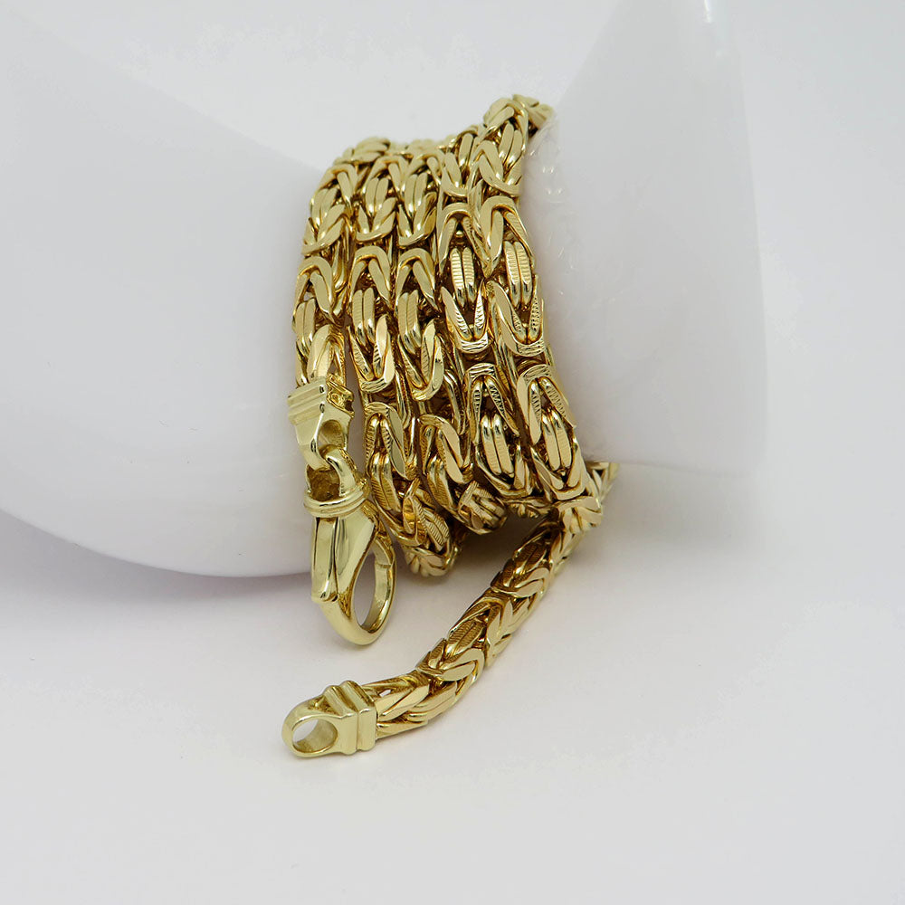 Chain Necklace King's chain in 750/18K Yellow Gold Length 72 cm / Solid