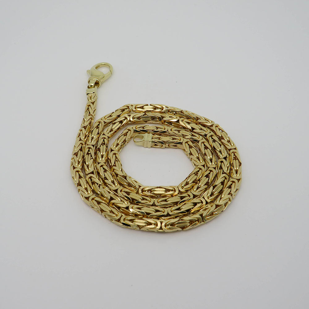 Chain Necklace King's chain in 750/18K Yellow Gold Length 72 cm / Solid