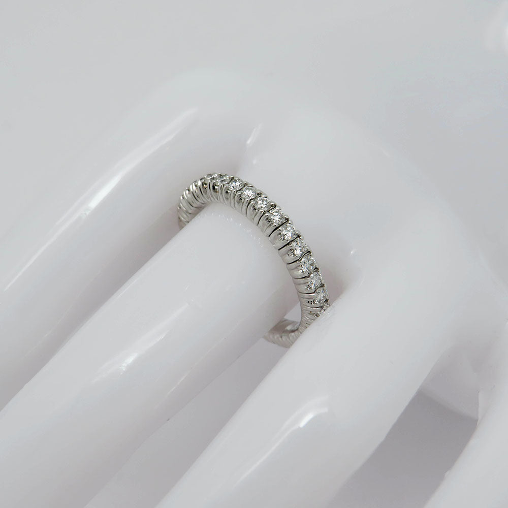 Ring Memoirering Flexibel mit 0,88ct TW-si Brillant 750/18K Weißgold Gr. 54-63