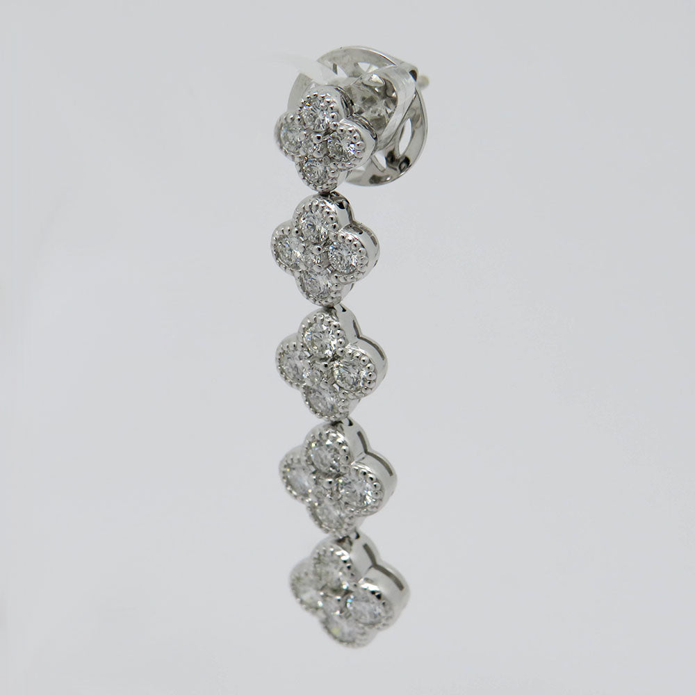 Earrings Earrings with 1.26ct TW-si brilliant-cut diamond in 750/18K White Gold