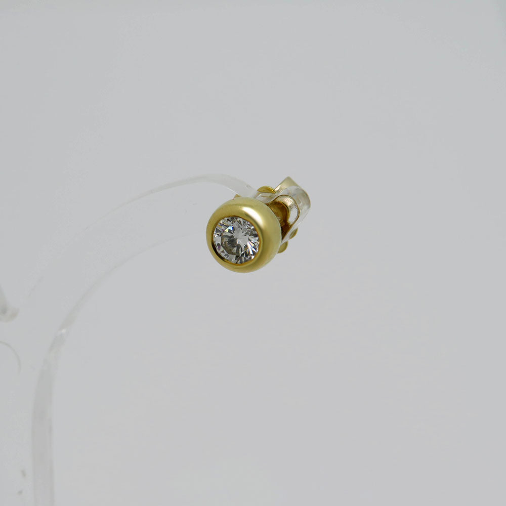 Wempe Stud earrings with 0.46ct TW-IF brilliant-cut diamond in 750/18K Yellow Gold