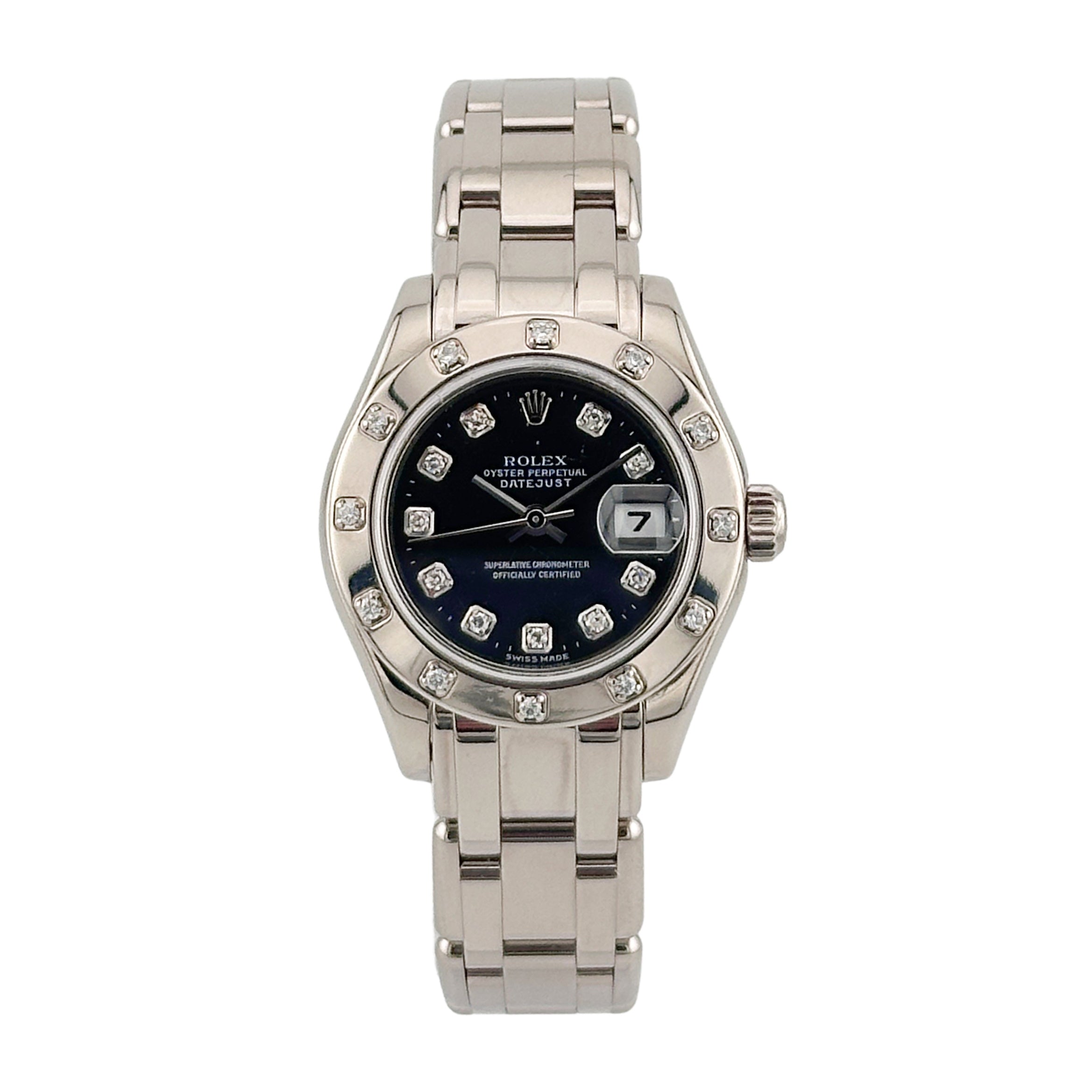 Rolex Lady-Datejust Pearlmaster Weißgold 80319 - 2002