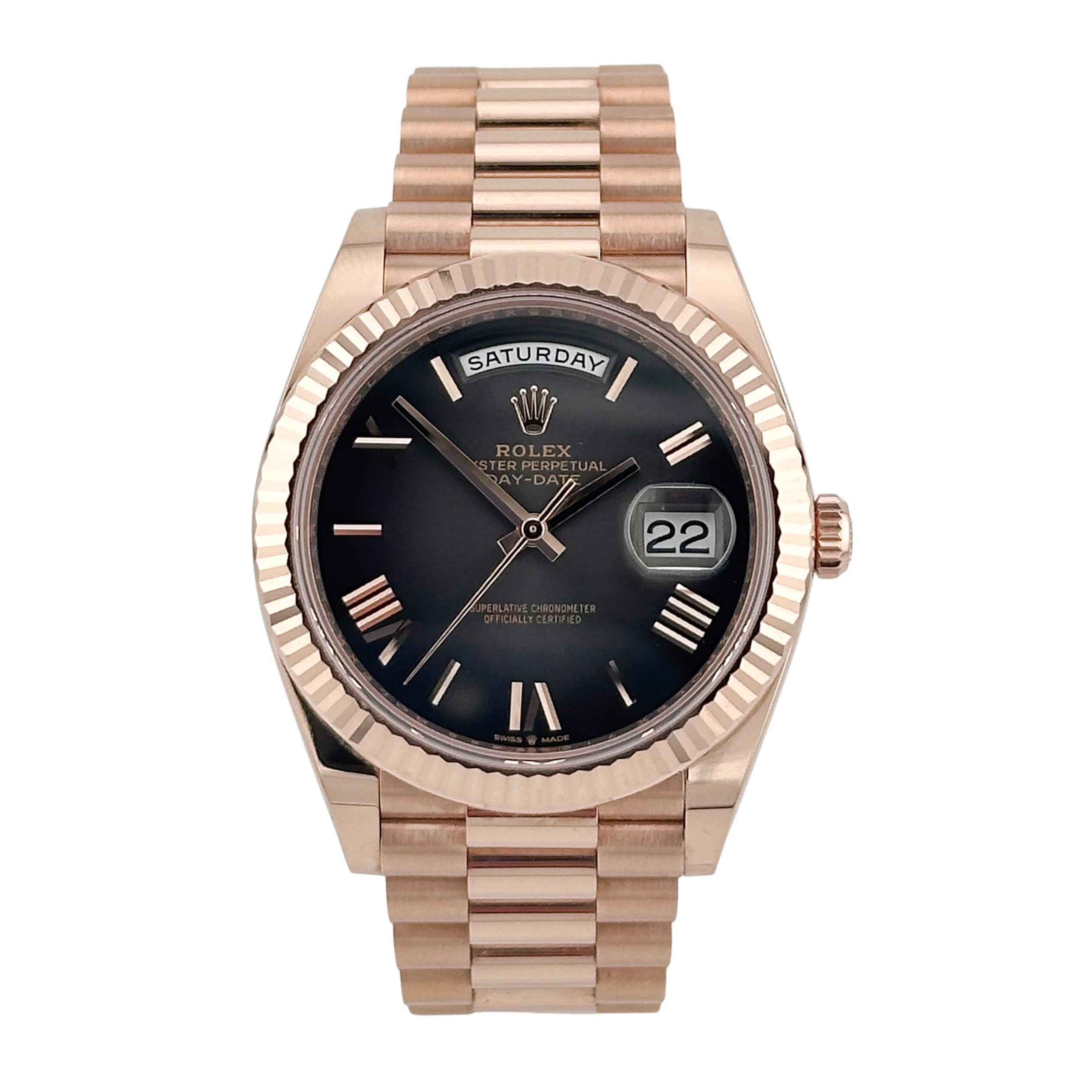 Rolex Day-Date 40 Rosegold Slate Grey Ombre 228235 -2024