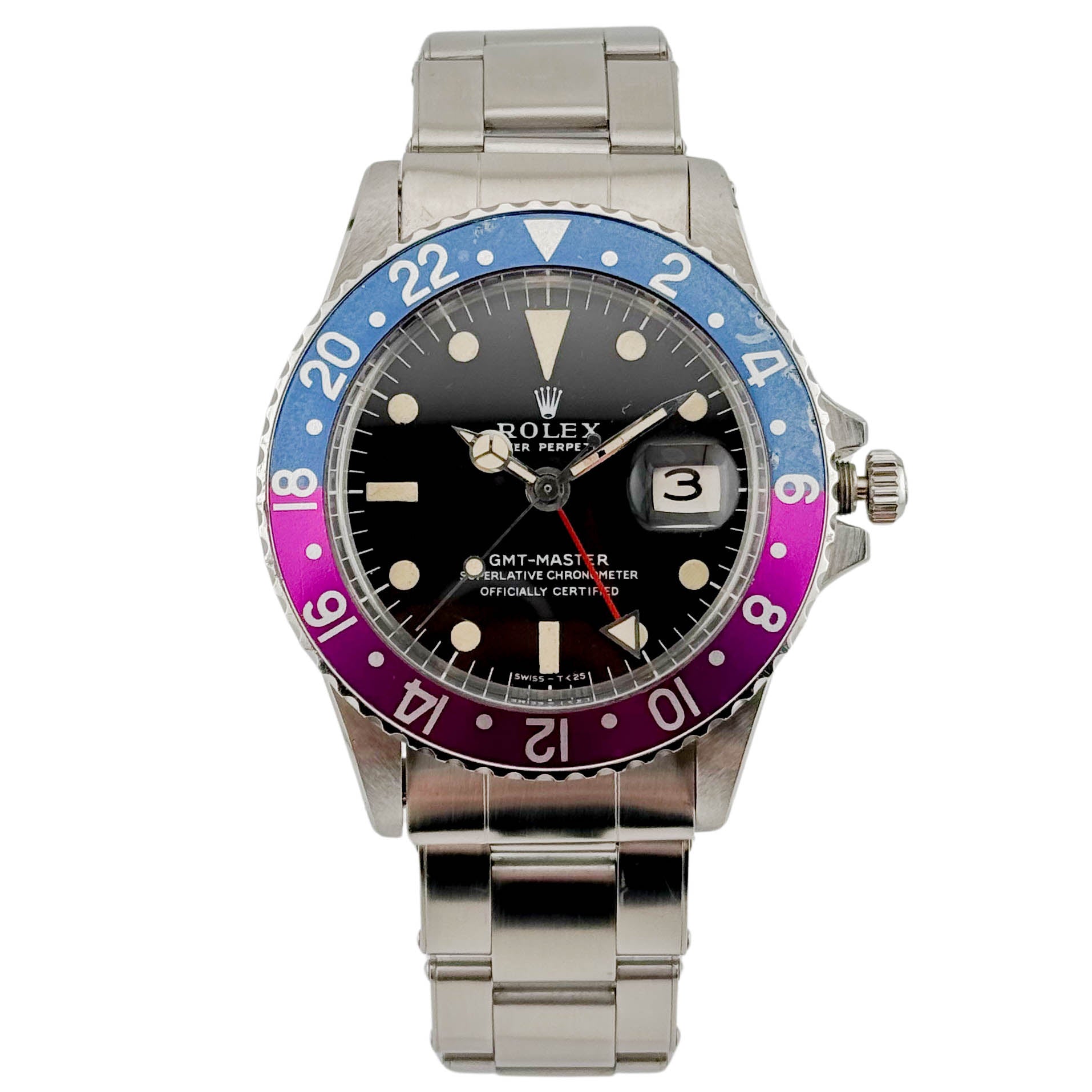 Rolex GMT-Master Stahl 1675 Fuchsia