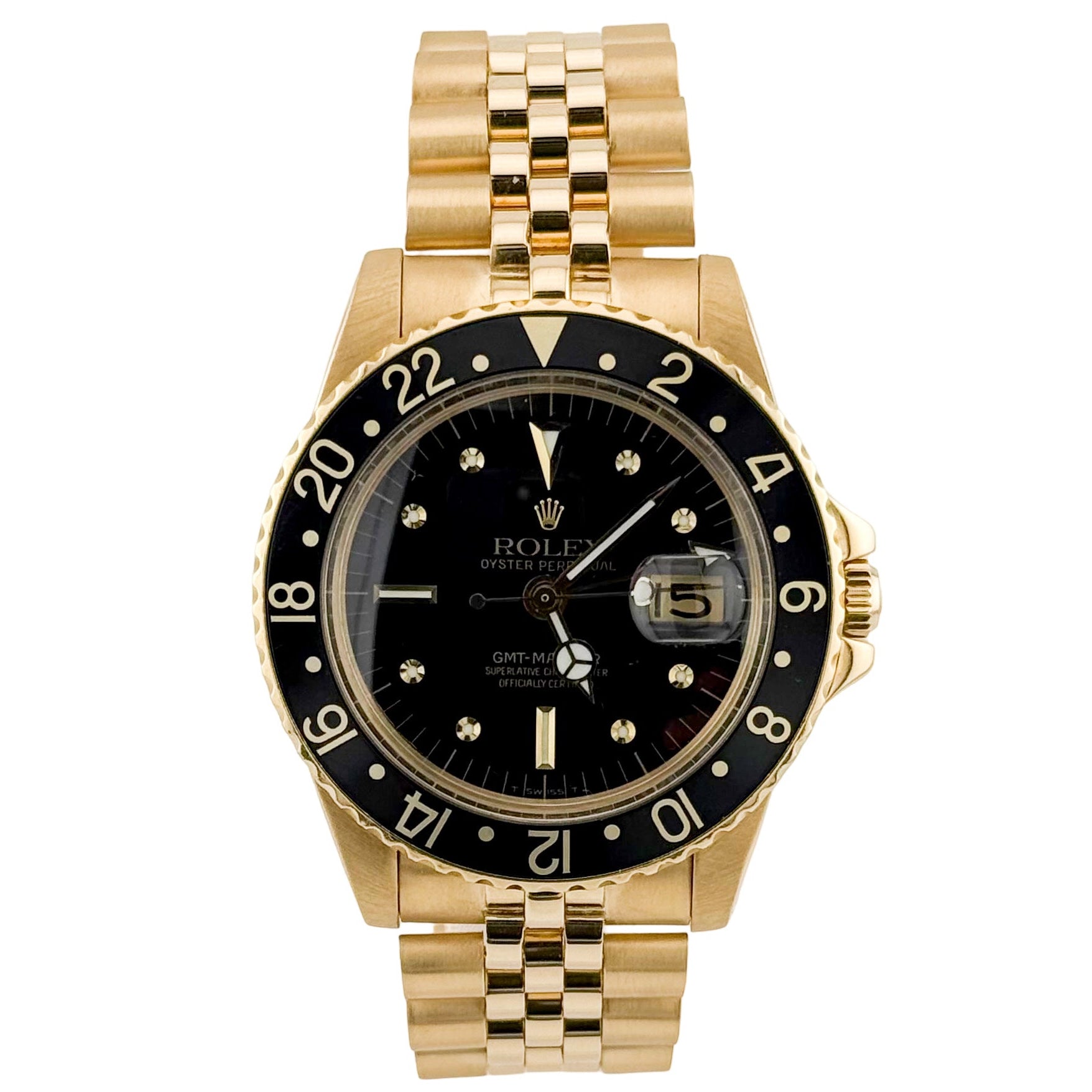 Rolex GMT Master 1675 gelbgold Nipple Dial