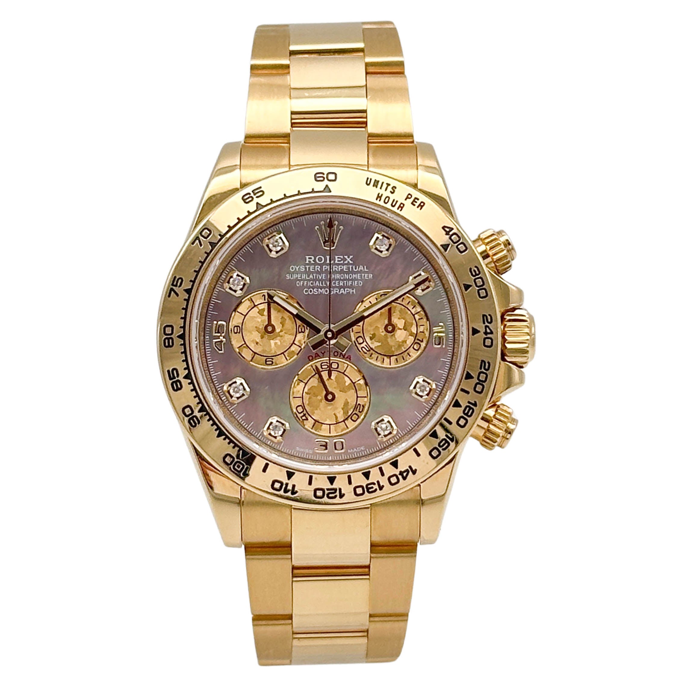 Rolex Daytona Yellow Gold Tahiti MOP Dial 116508 - 2021