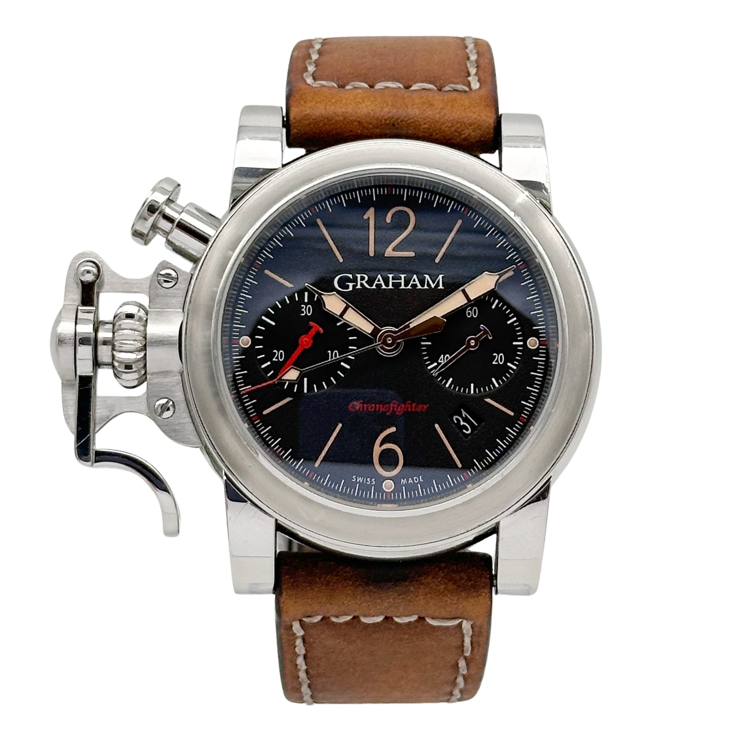 Graham Chronofighter R.A.C. Stahl 2CRBS.B10A.L81S