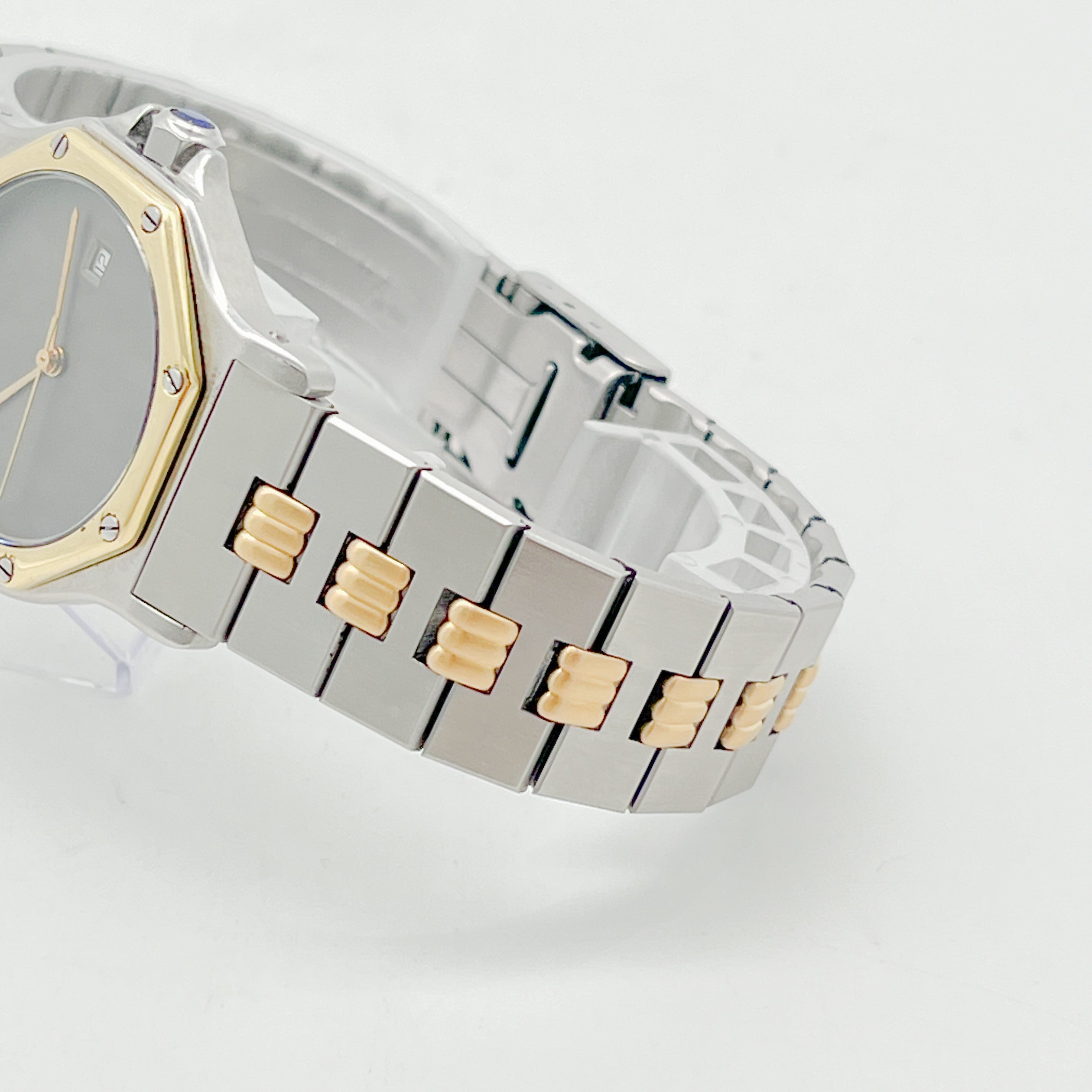 Cartier Santos Octagon Stahl / Gold 1989