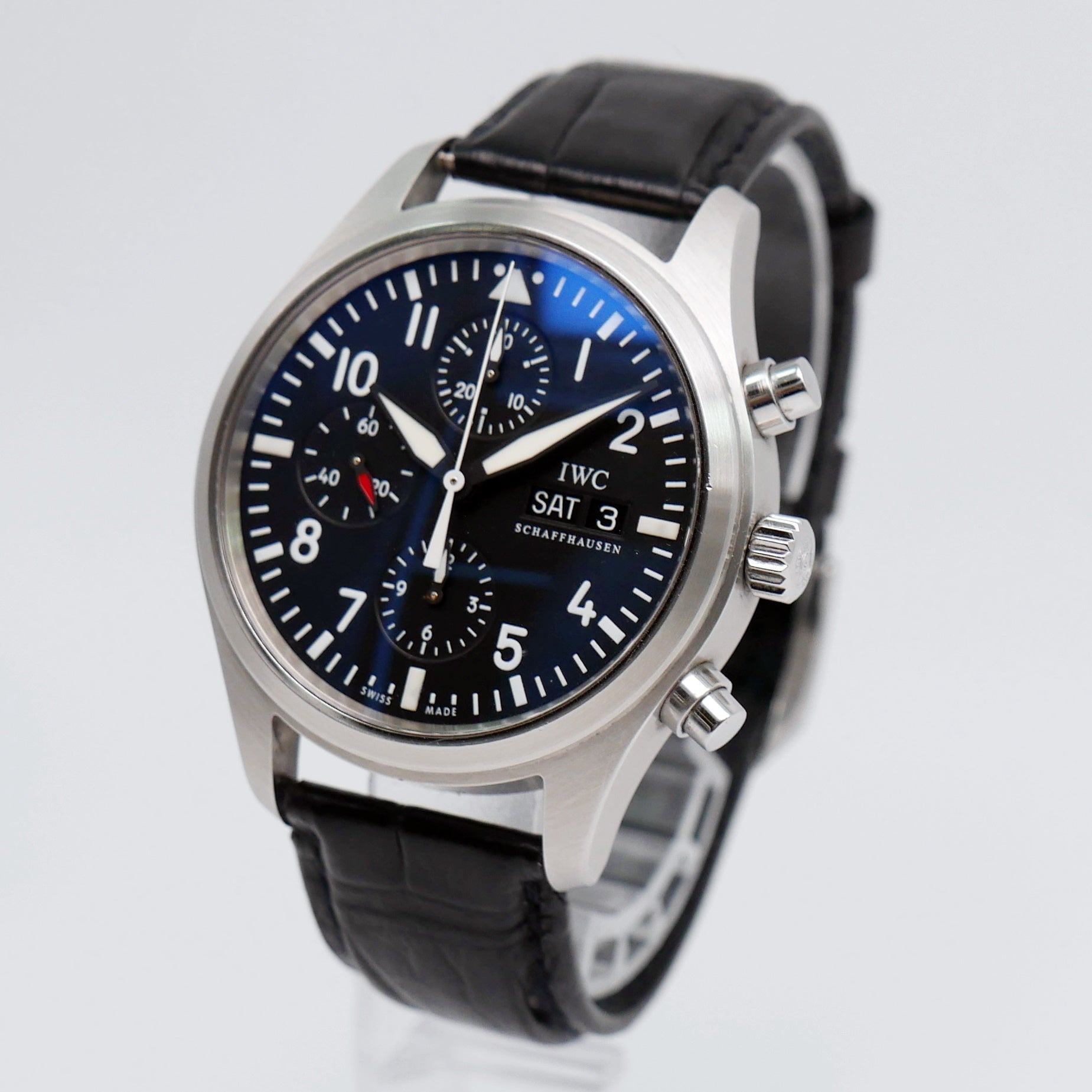 IWC Pilot Flieger Chronograph Stahl - IW371701 - only watch