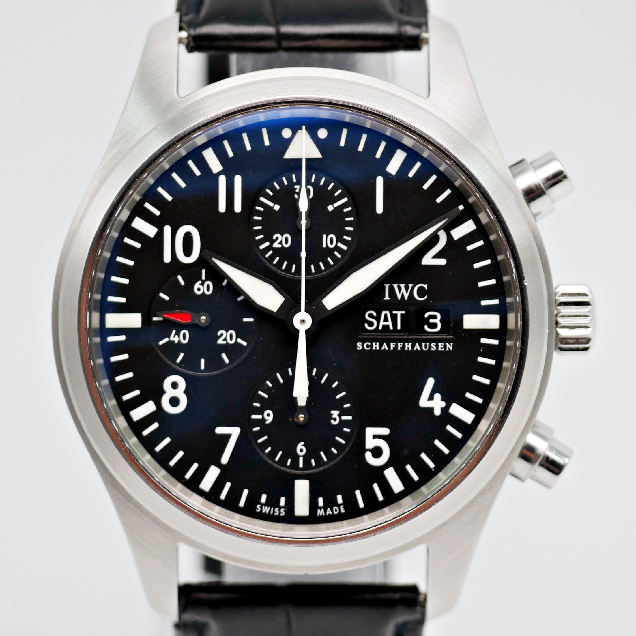 IWC Pilot Flieger Chronograph Stahl - IW371701 - only watch