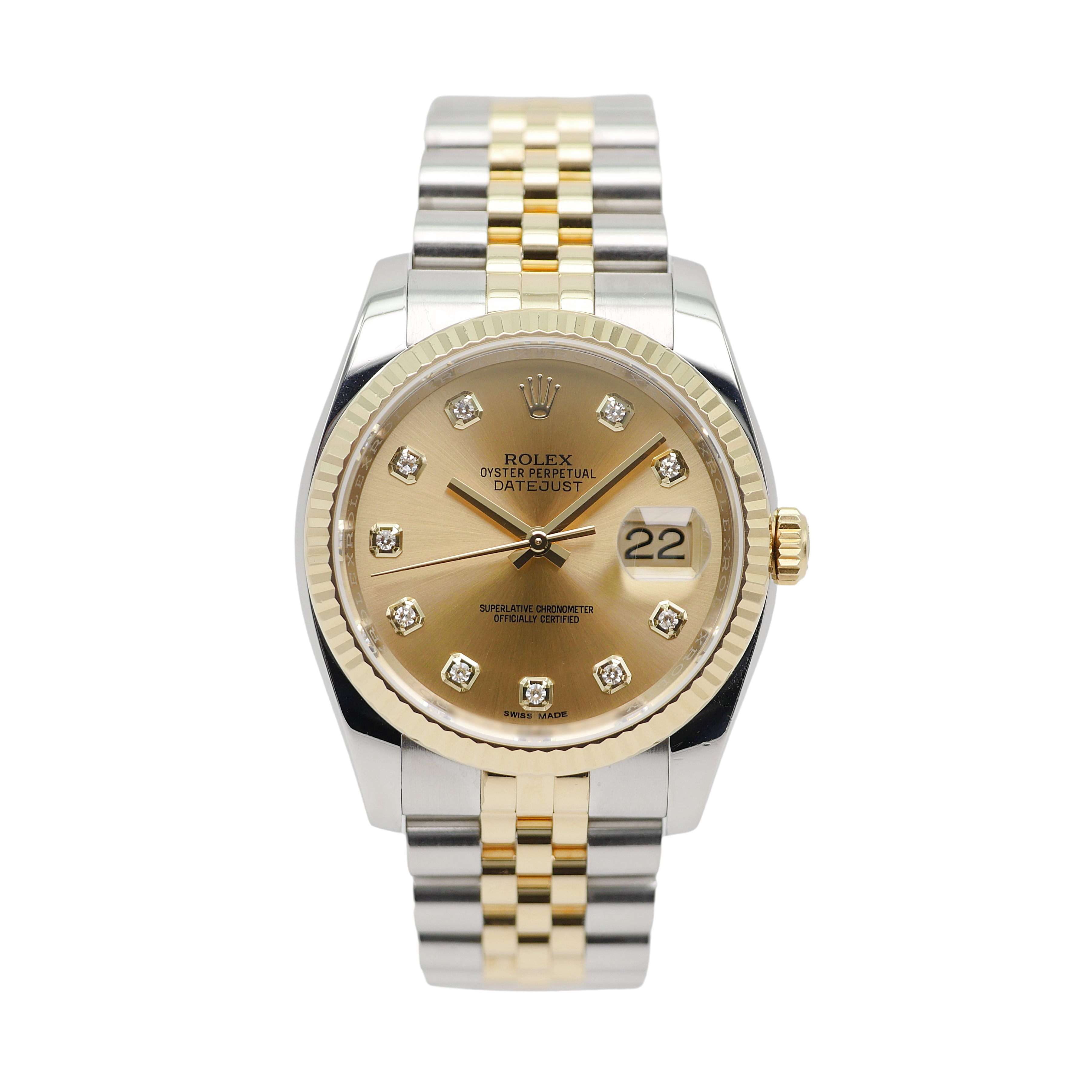 Rolex Datejust 36mm Stahl / Gelbgold 116233 - 2015