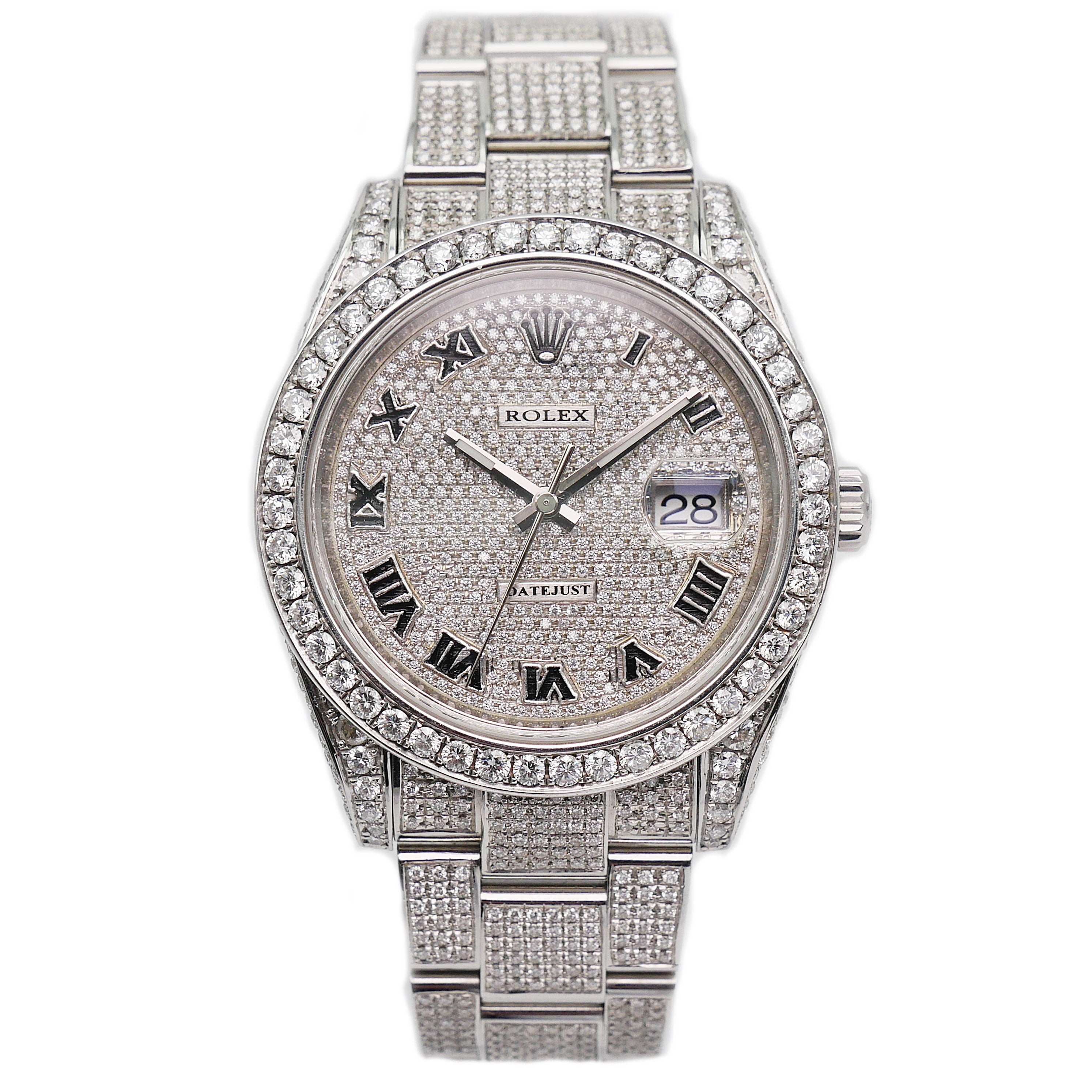 Rolex Datejust 41 Stahl Iced Out 126300 - 2020