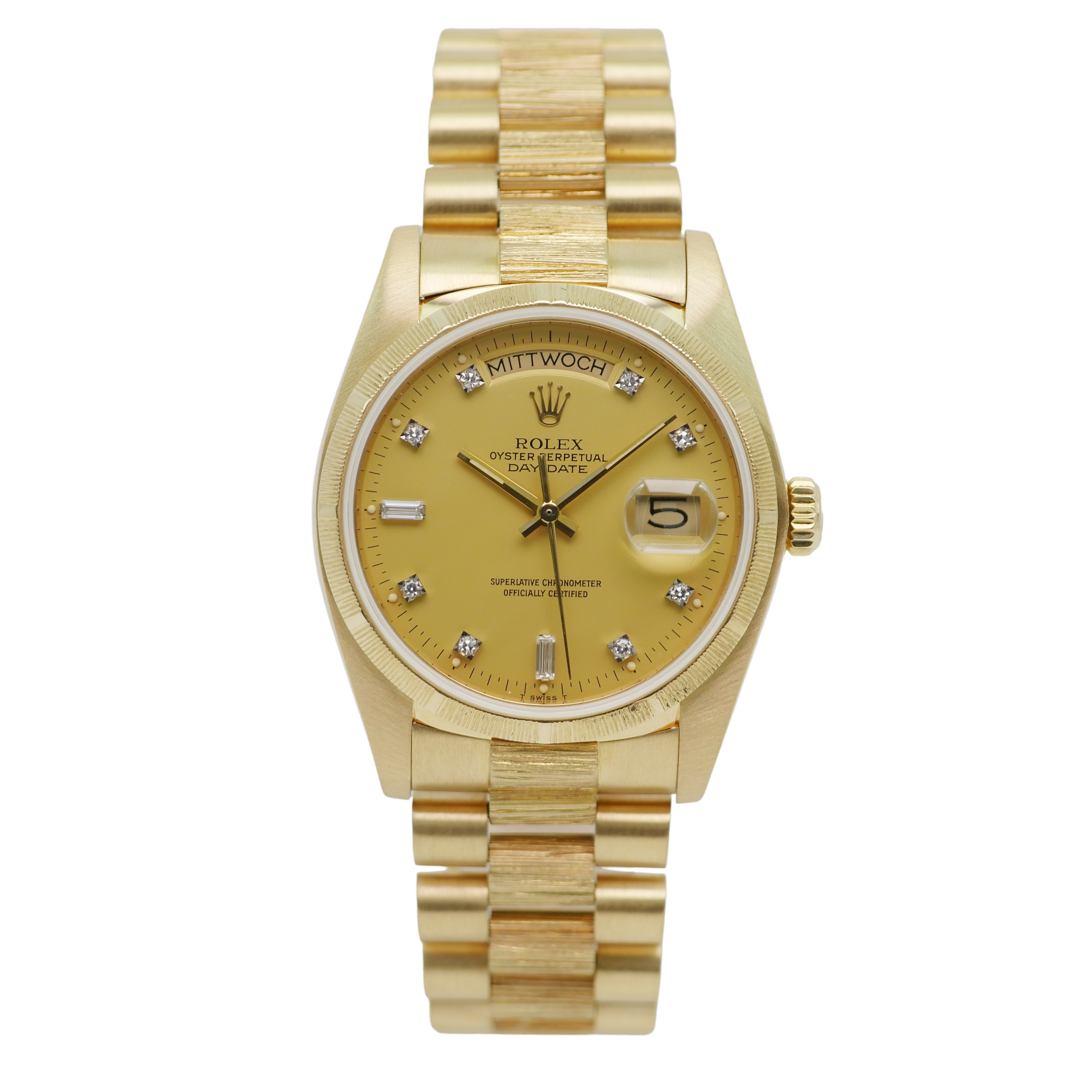 Rolex Day-Date "Borke" 36mm Gelbgold 18148 - 1983