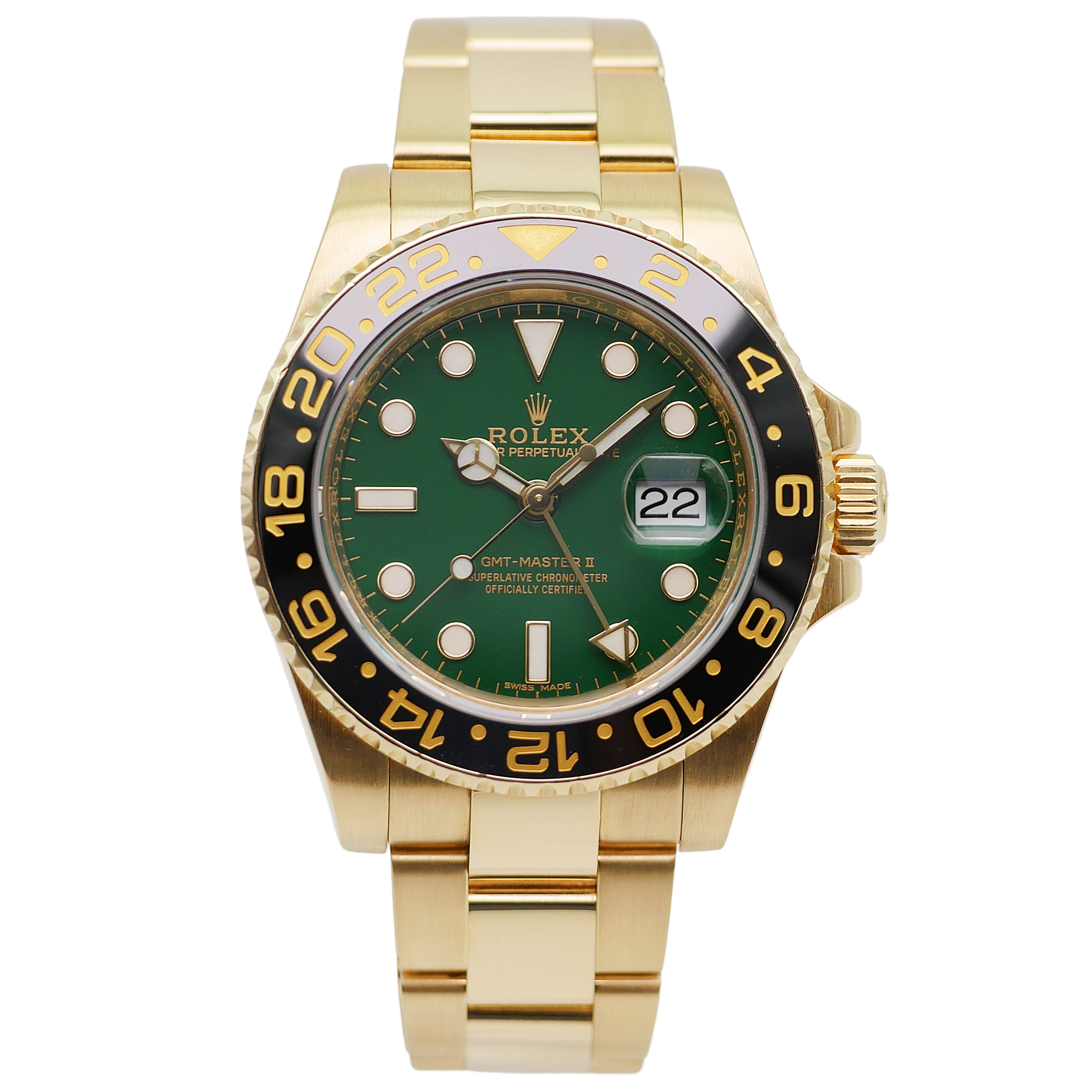 Rolex GMT-Master II Gelbgold 116718LN - 2019