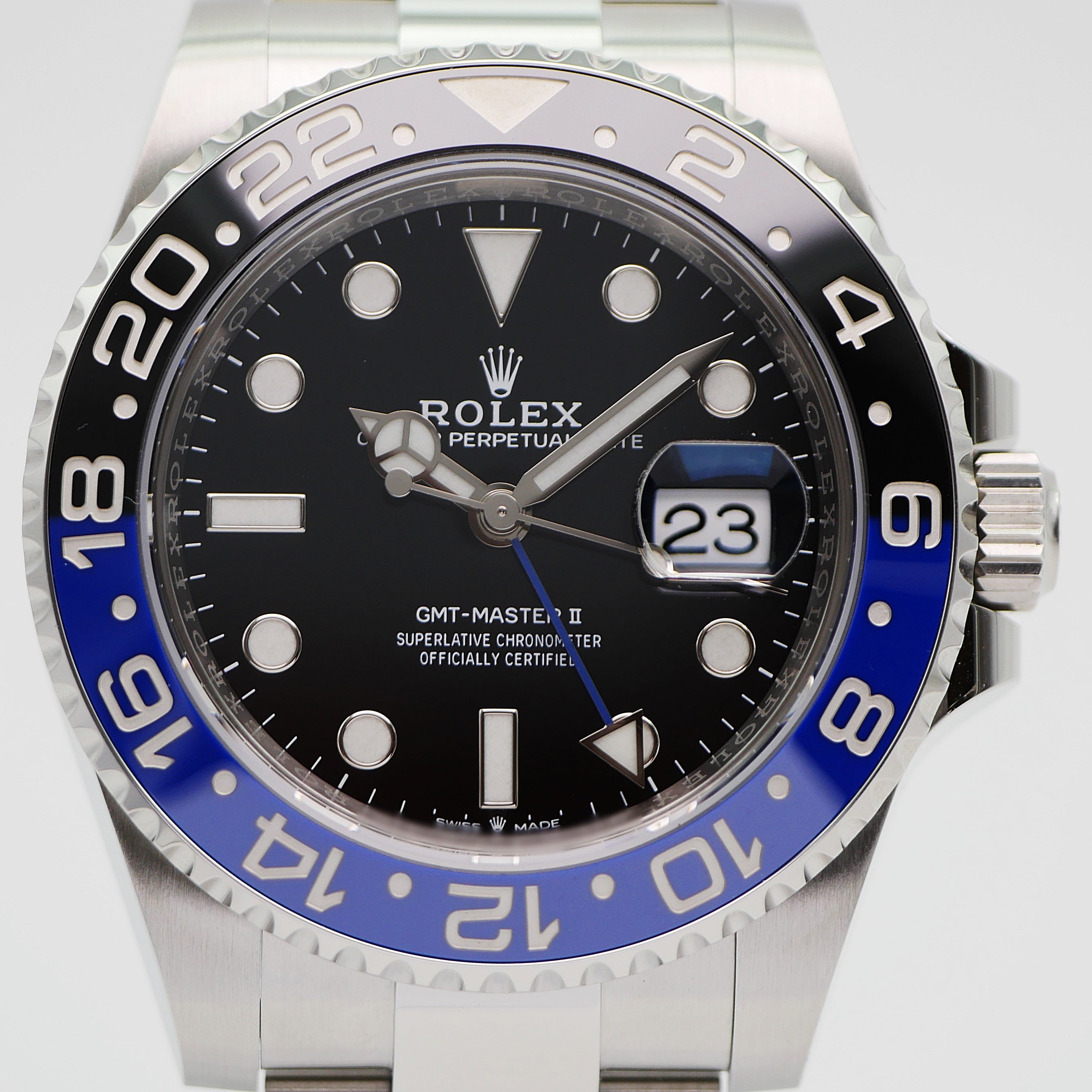 Rolex GMT-Master II Stahl 126710BLNR - 2023