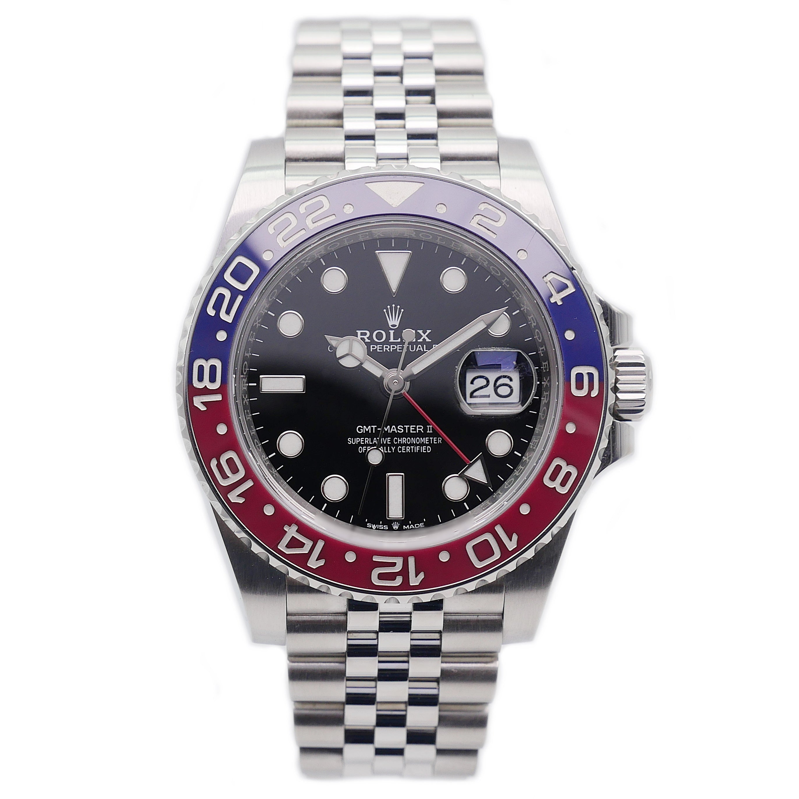 Rolex GMT-Master II Stahl 126710BLRO - 2018