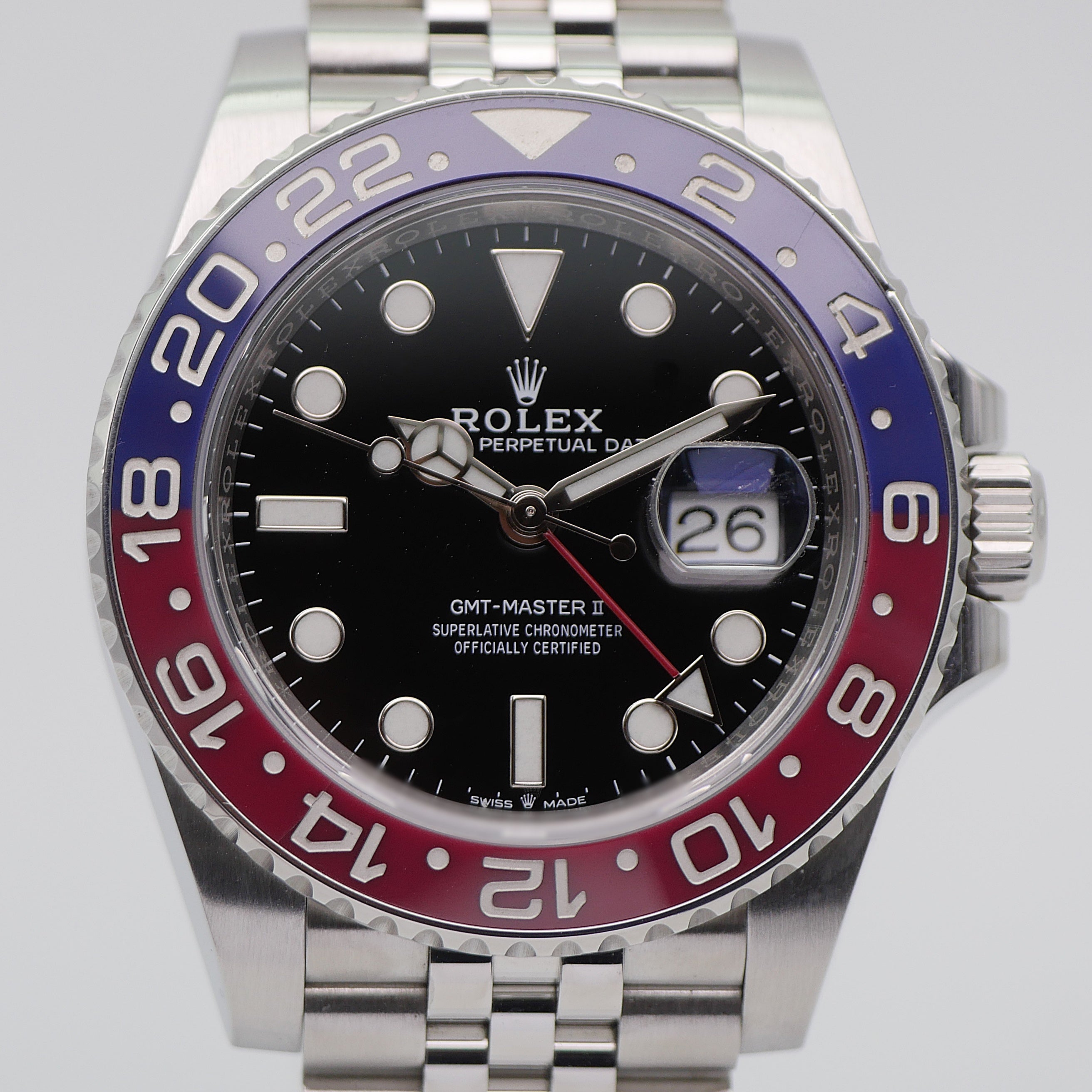 Rolex GMT-Master II Stahl 126710BLRO - 2018