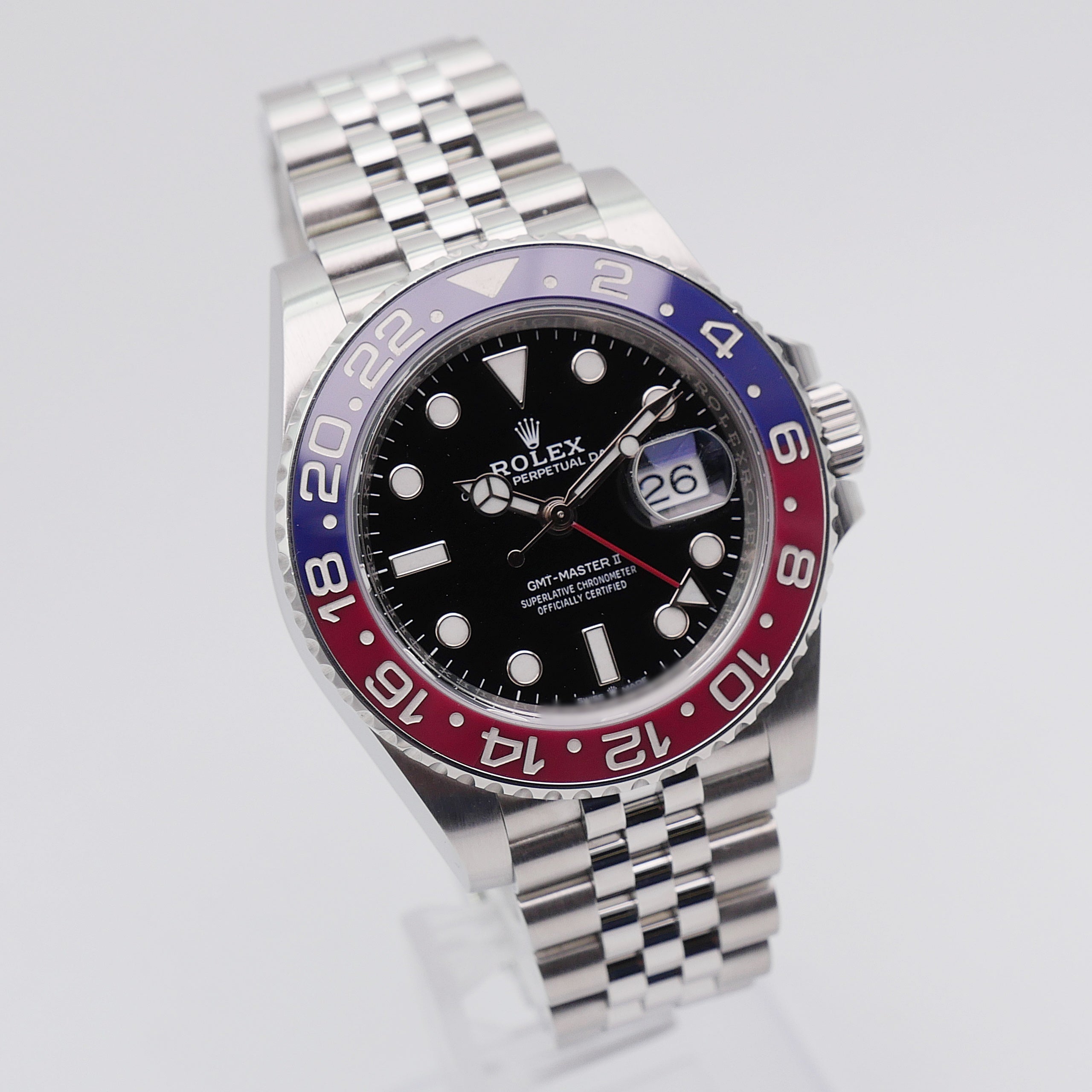 Rolex GMT-Master II Stahl 126710BLRO - 2018