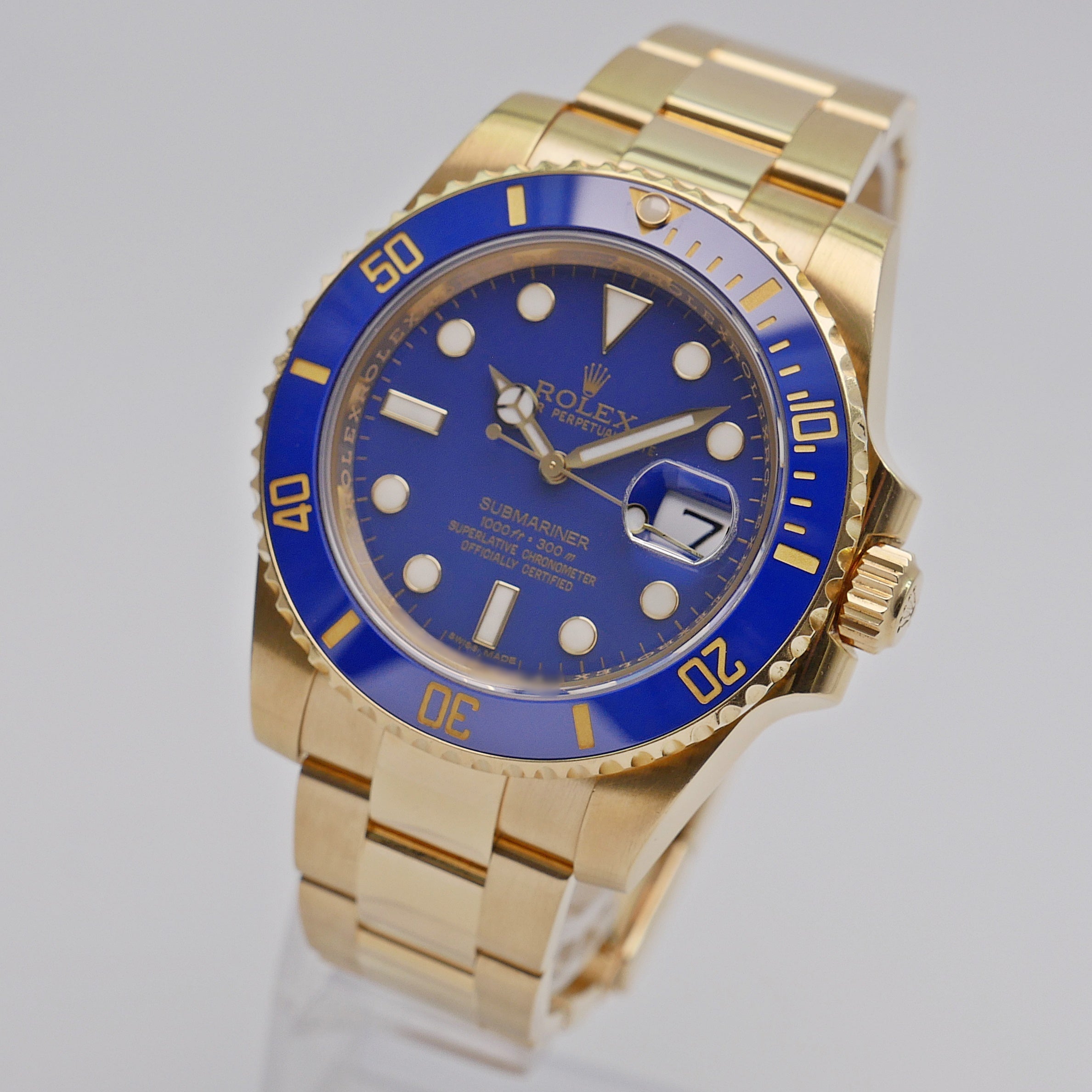 Rolex Submariner 40 Gelbgold 116618LB - 2012