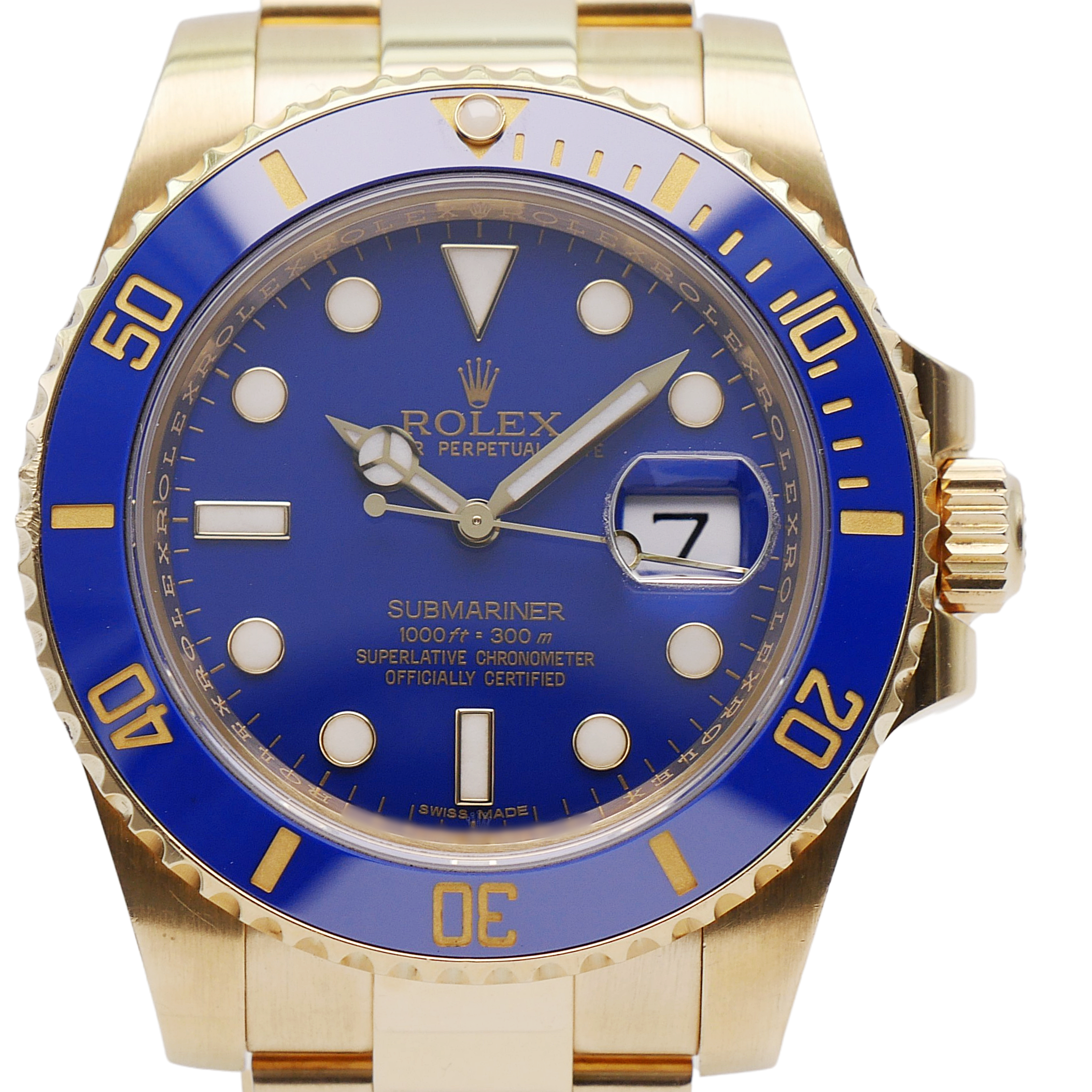 Rolex Submariner 40 Gelbgold 116618LB - 2012