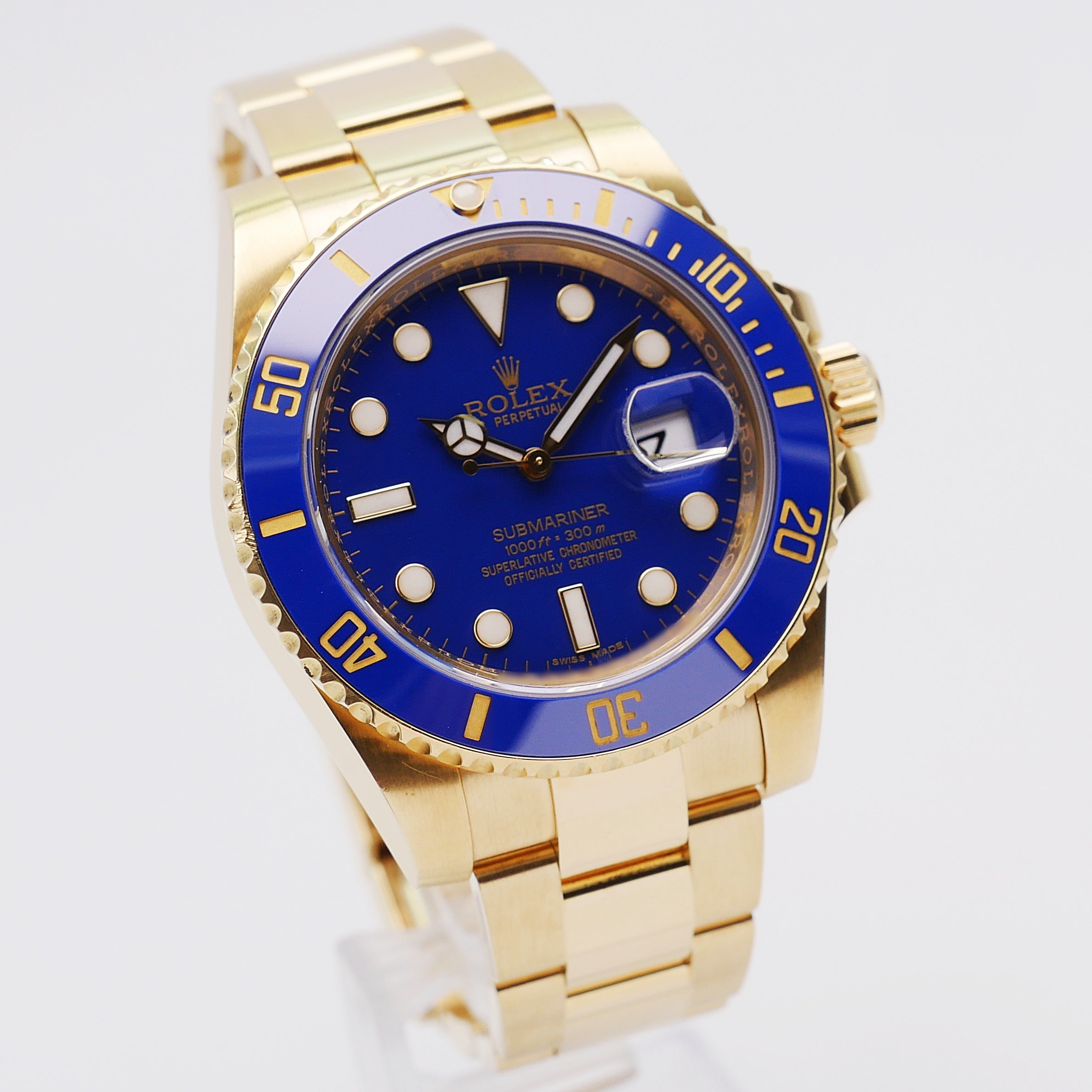 Rolex Submariner 40 Gelbgold 116618LB - 2012