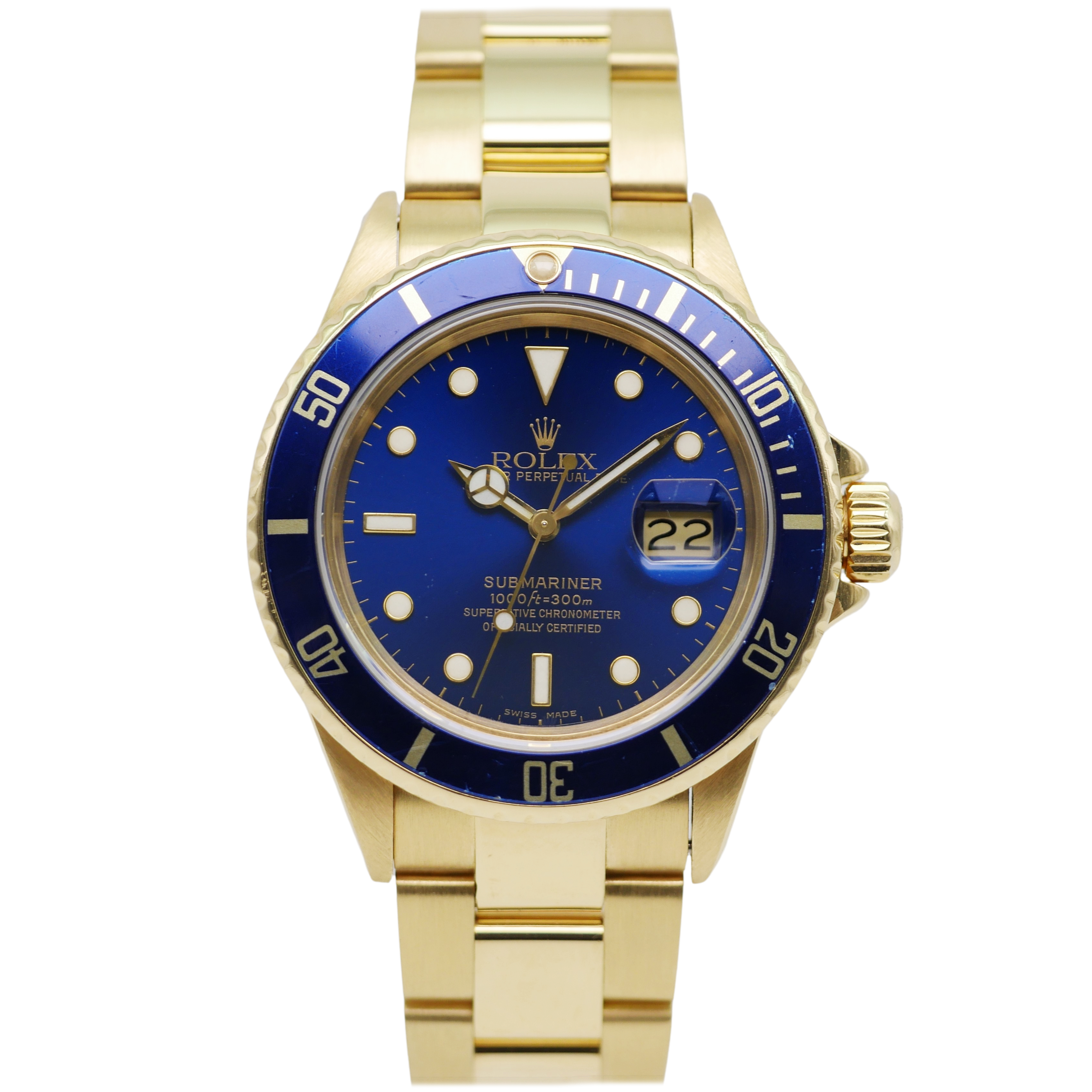 Rolex Submariner Date Gelbgold 16808 - 1988