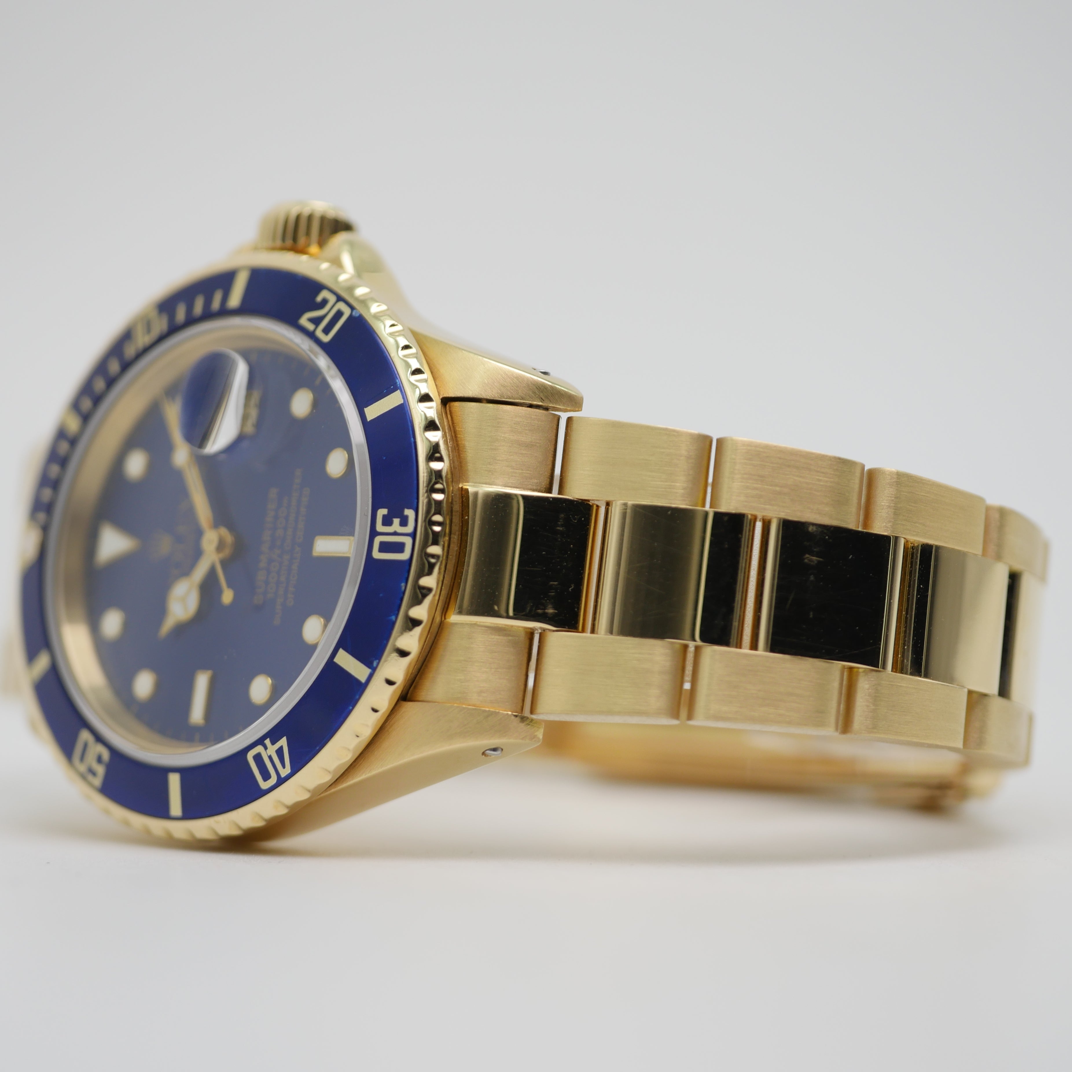 Rolex Submariner Date Gelbgold 16808 - 1988