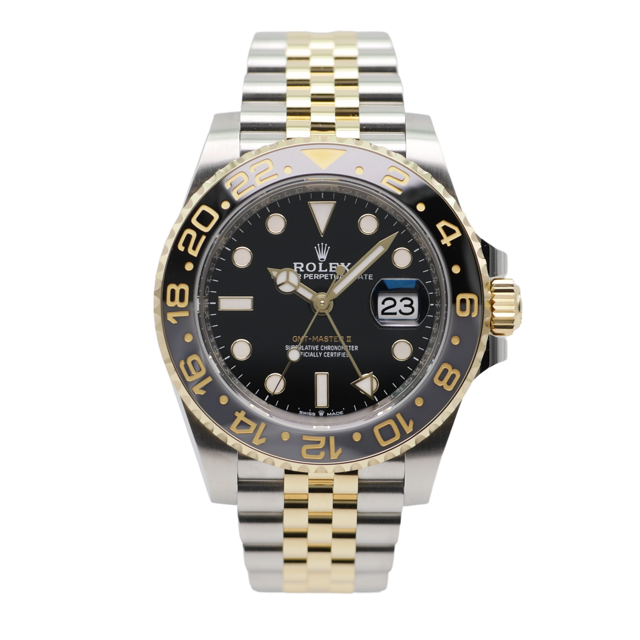 Rolex GMT-Master II Stahl / Gelbgold 126713GRNR - 2023