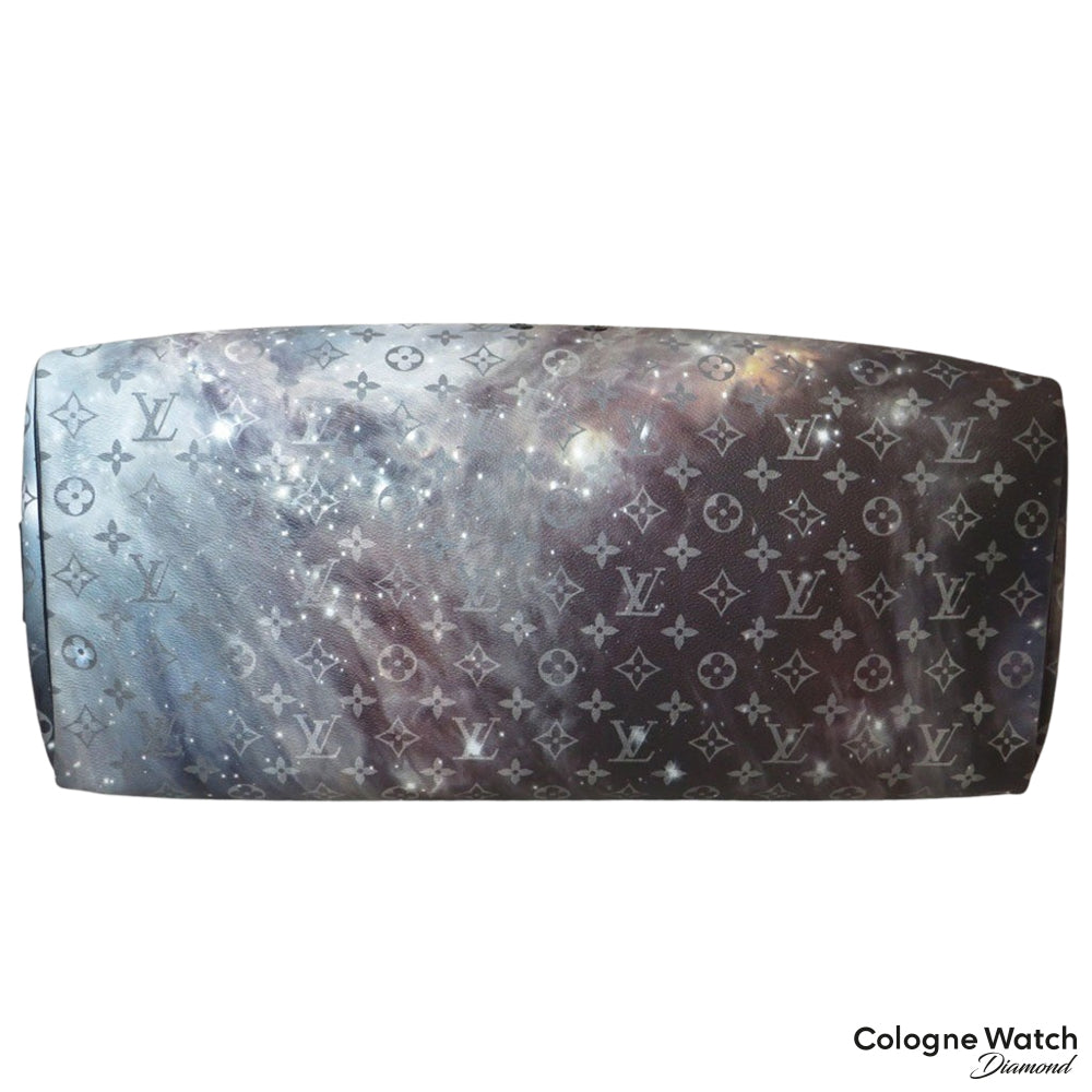 Louis Vuitton Keepall Bandouliere Monogram Galaxy 50 Black Multicolor in  Coated Canvas